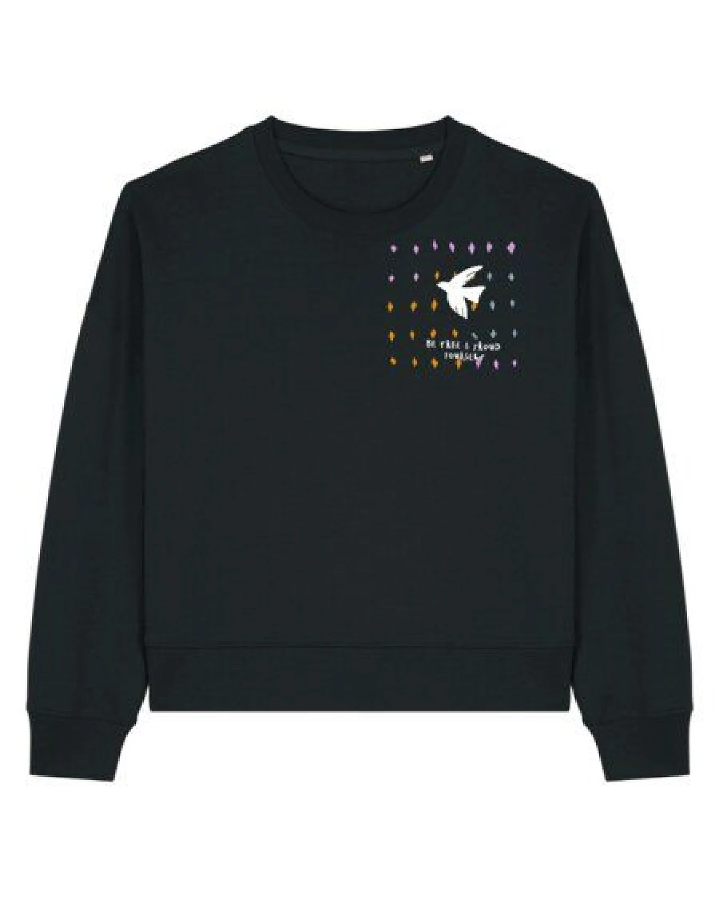 Kultgut Artdesign - Pulloversweater Boxistyle / BE FREE & PROUD YOURSELF – Ansicht 2