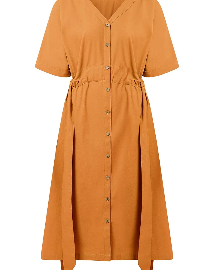 KOMODO Damen vegan Kleid Dusk Orange