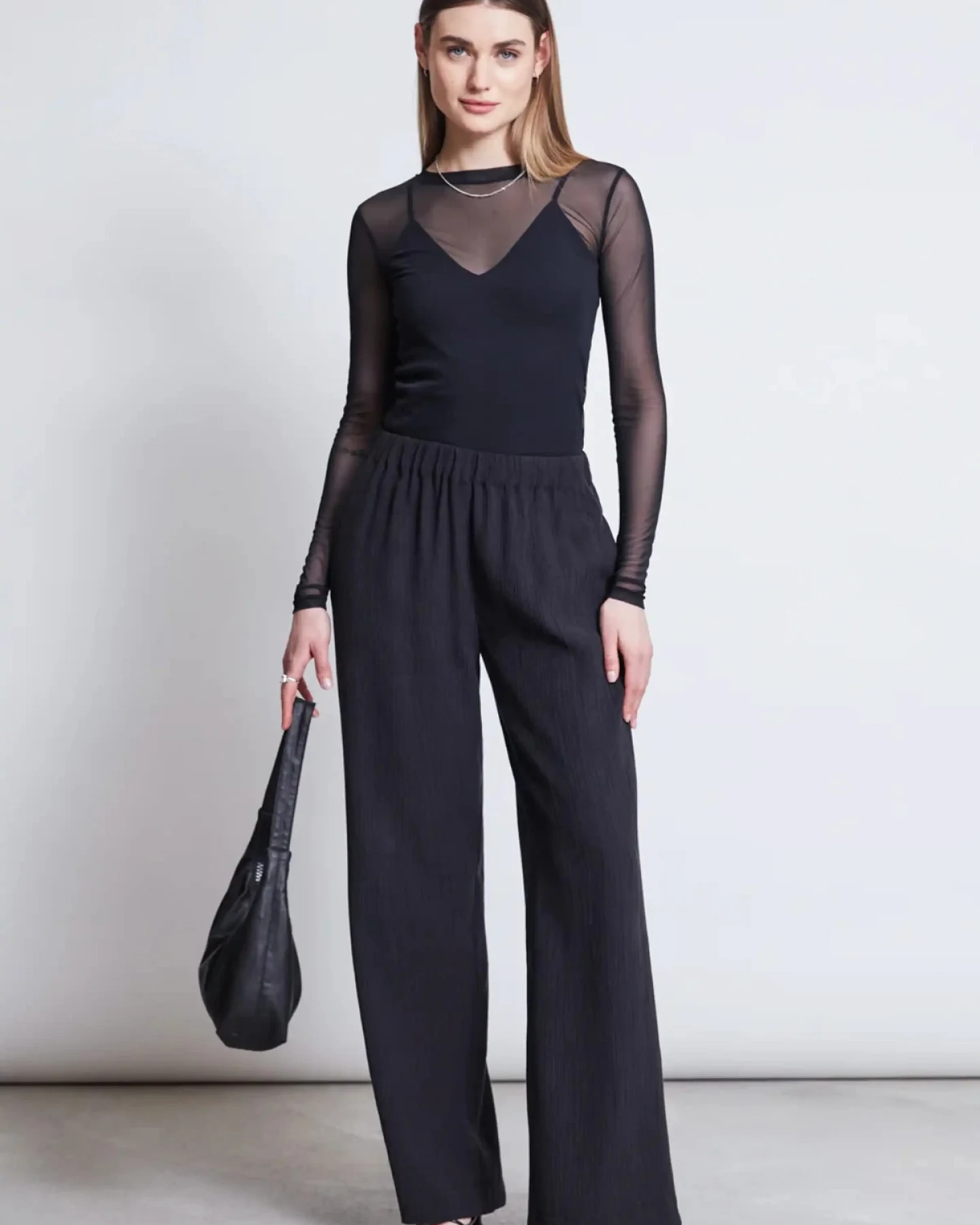 Longsleeve Dora Mesh Schwarz – Ansicht 4