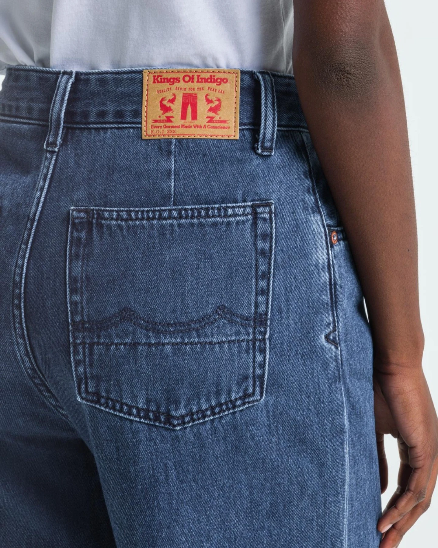 Jeans Leila Cropped Alex Dark Worn – Ansicht 5