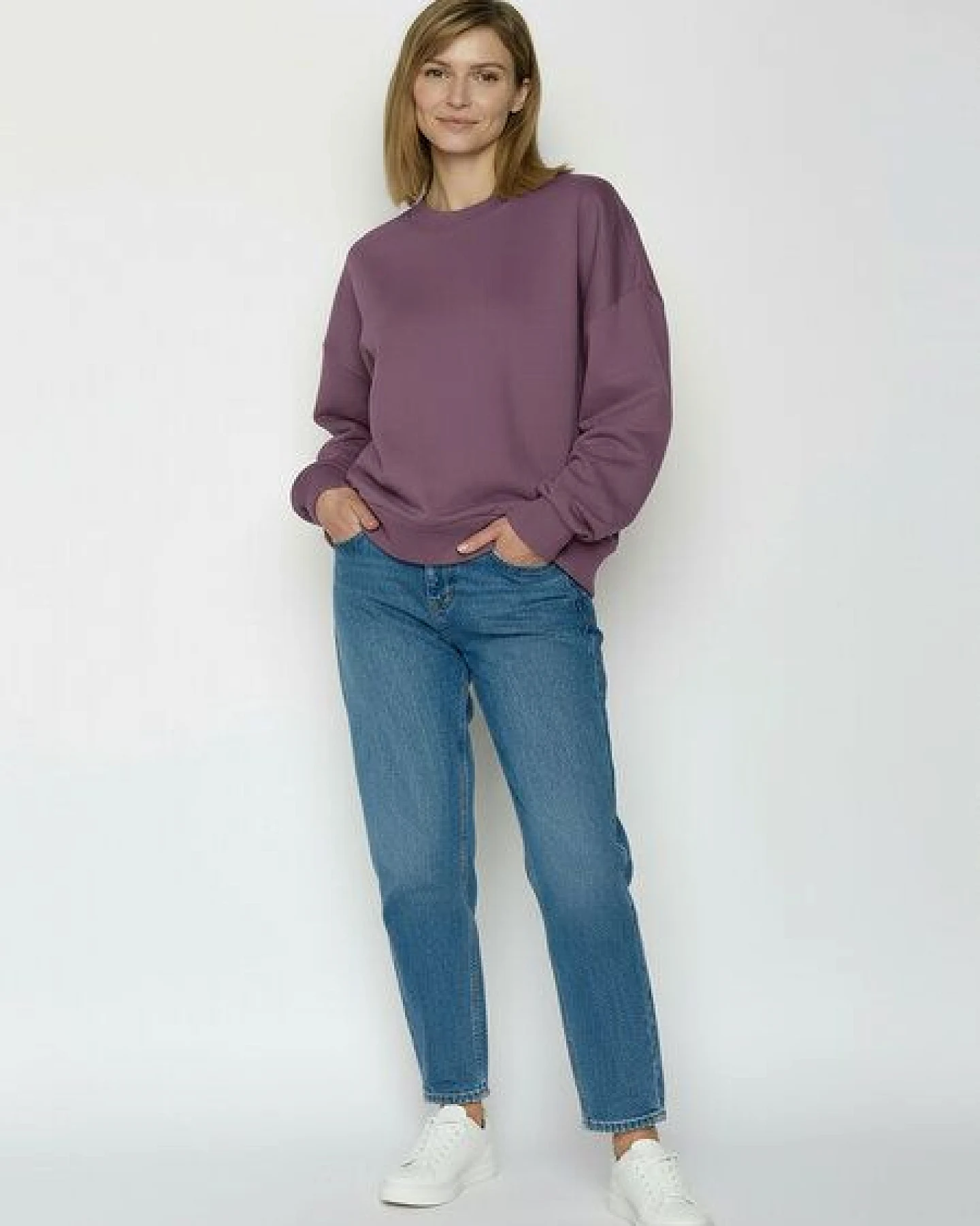 GREENBOMB Basic Core - Lässiges Sweatshirt aus Bio-Baumwolle / GOTS / Fair & Vegan – Ansicht 3