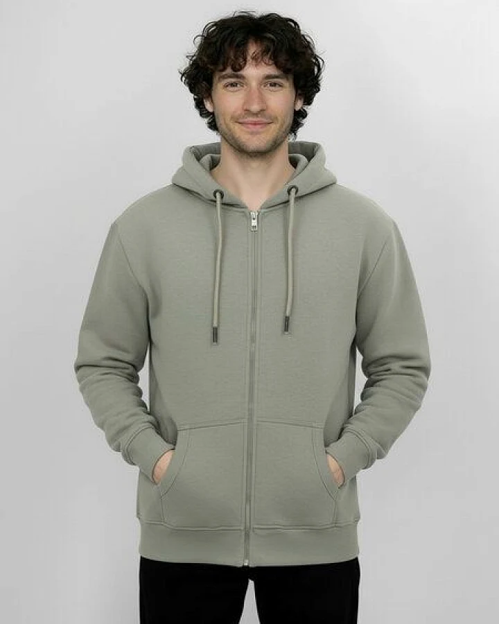 GREENBOMB Basic Stark - Lässige Sweatjacke aus Bio-Baumwolle / GOTS / Fair & Vegan