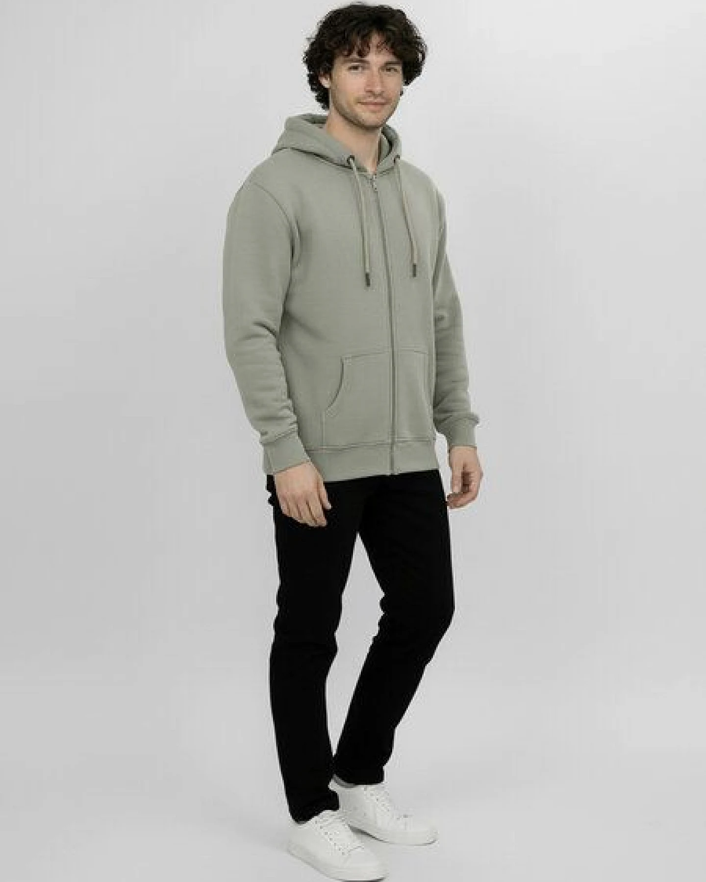 GREENBOMB Basic Stark - Lässige Sweatjacke aus Bio-Baumwolle / GOTS / Fair & Vegan – Ansicht 3