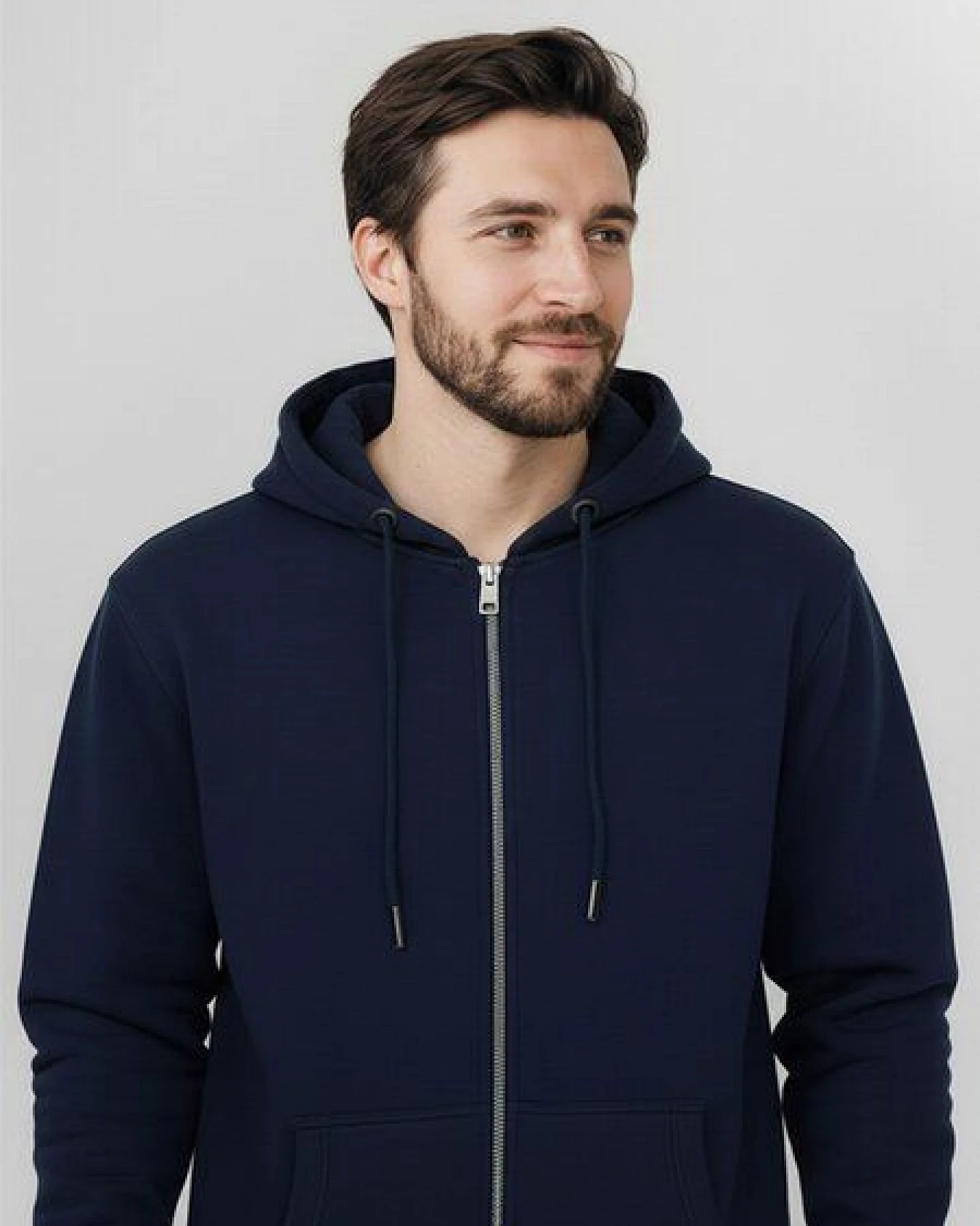GREENBOMB Basic Stark - Lässige Sweatjacke aus Bio-Baumwolle / GOTS / Fair & Vegan – Ansicht 2