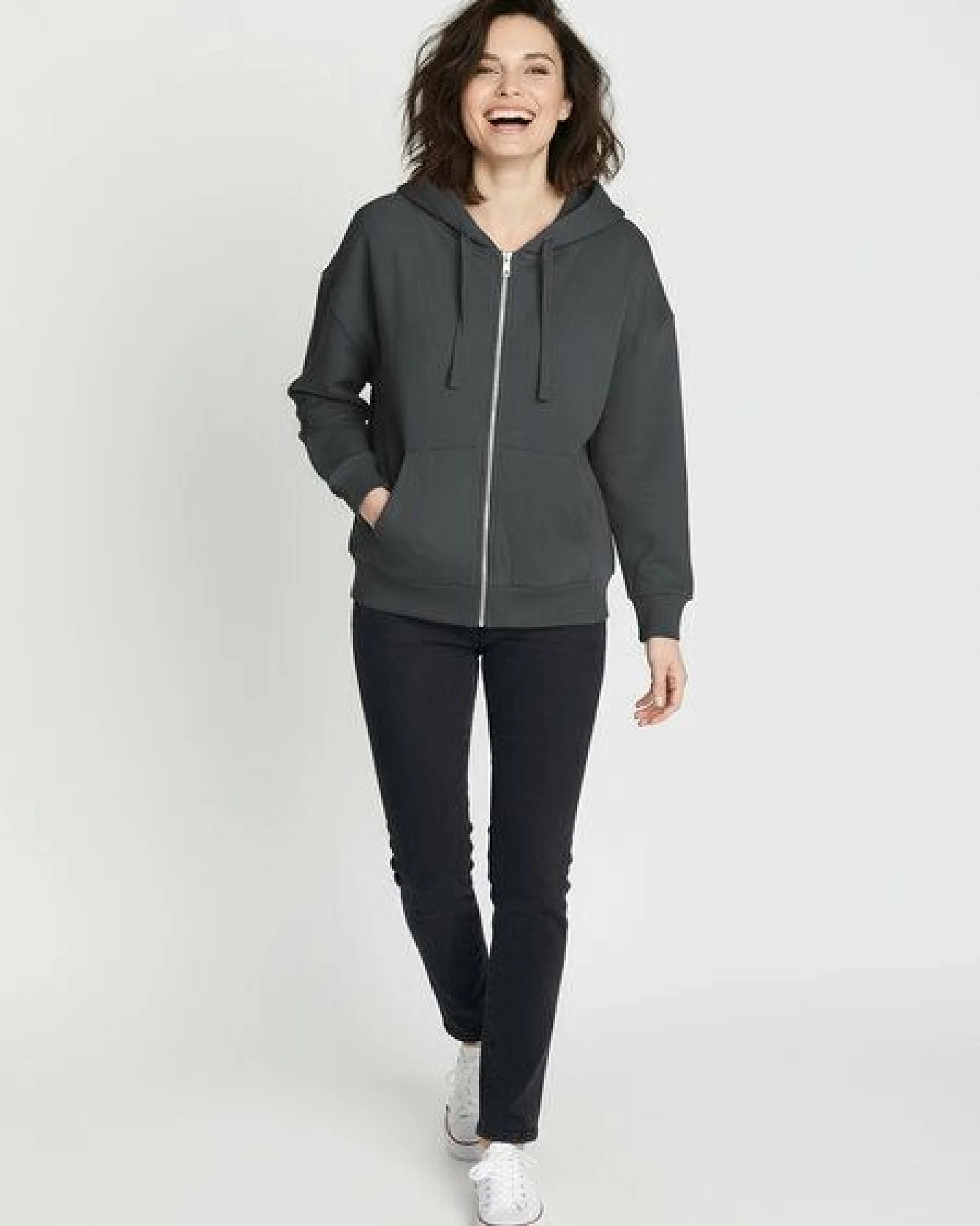 GREENBOMB Basic Vale - Lässige Sweatjacke aus Bio-Baumwolle / GOTS / Fair & Vegan – Ansicht 3