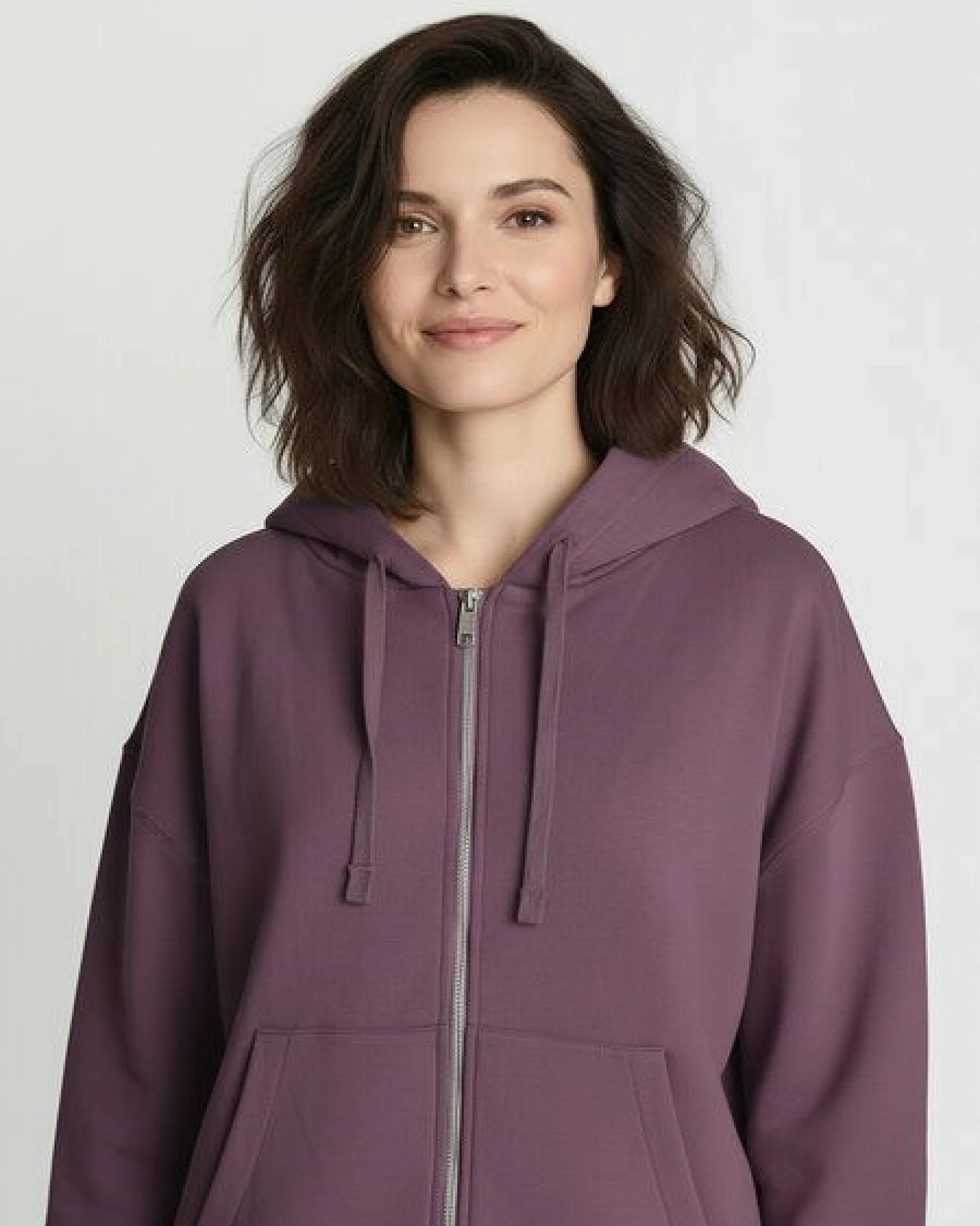 GREENBOMB Basic Vale - Lässige Sweatjacke aus Bio-Baumwolle / GOTS / Fair & Vegan – Ansicht 2