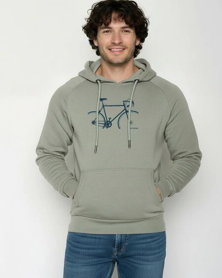 GREENBOMB Bike Crop Trek - Hoodie aus Bio-Baumwolle mit Raglan-Arm / hochwertiger Print / GOTS / Fair & Vegan