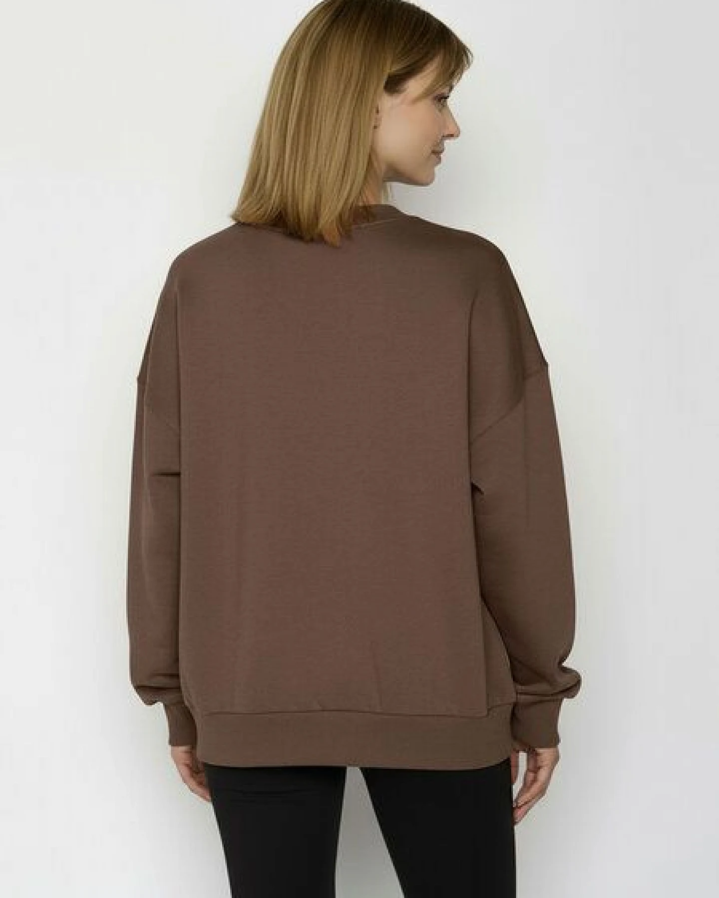 GREENBOMB Cat Vase Core - Lässiges Sweatshirt aus Bio-Baumwolle / hochwertiger Print / GOTS / Fair & Vegan – Ansicht 4