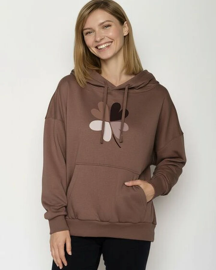 GREENBOMB Clover Mello - Lässiger Hoodie aus Bio-Baumwolle / hochwertiger Print / GOTS / Fair & Vegan