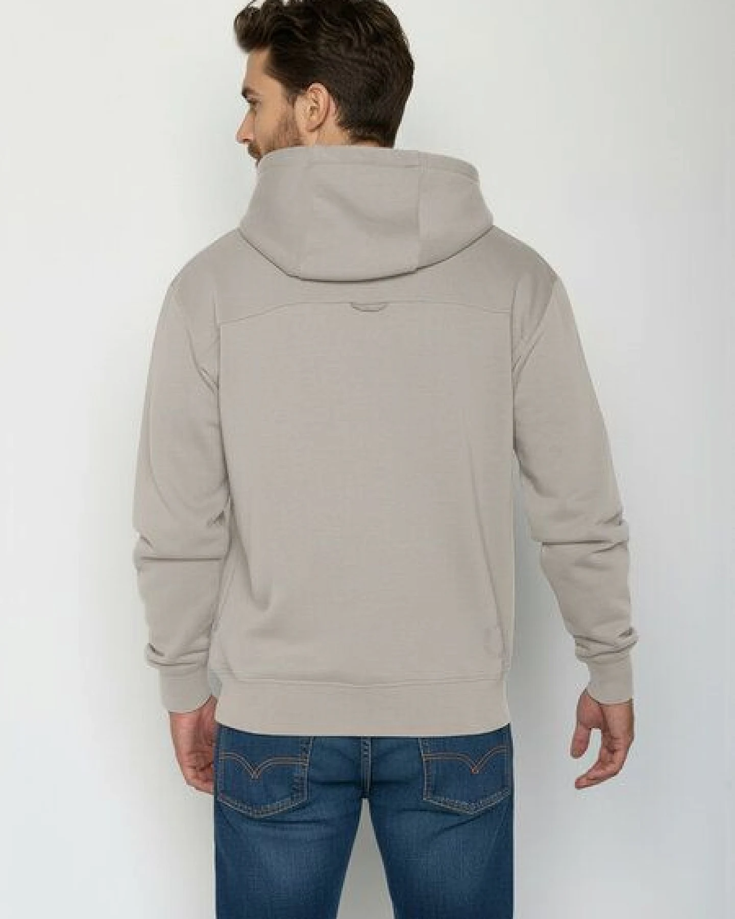 GREENBOMB Deer Lines Joy - Gemütlicher Hoodie aus Bio-Baumwolle / hochwertiger Print / GOTS / Fair & Vegan – Ansicht 4