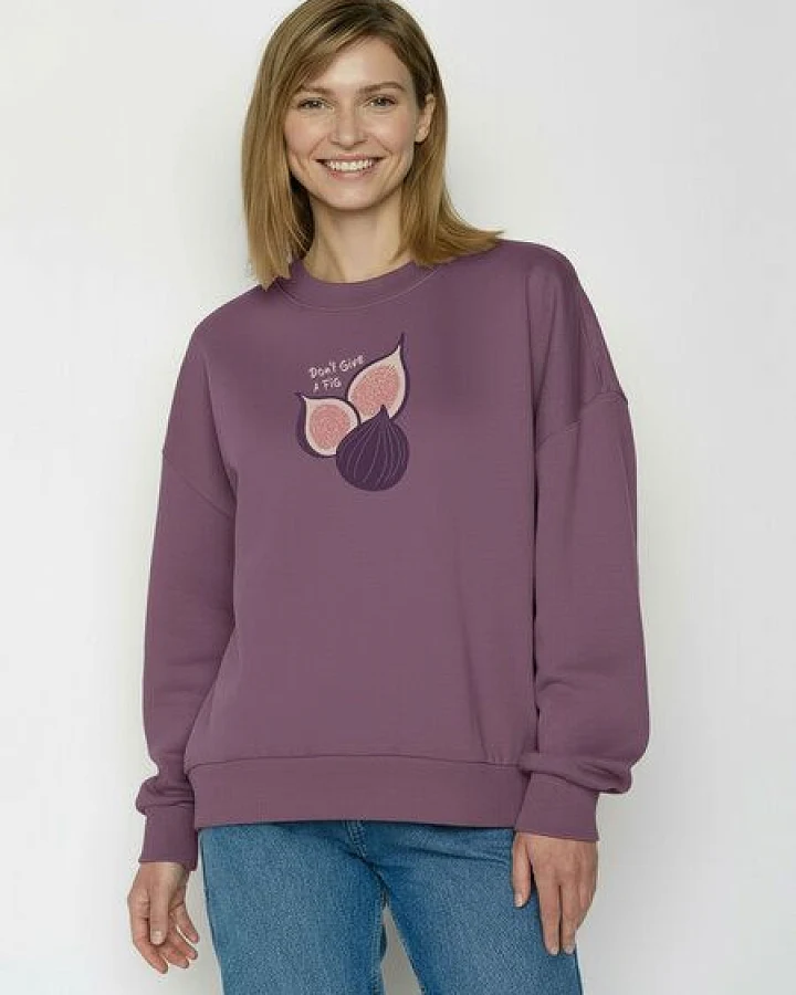 GREENBOMB Fig Core - Lässiges Sweatshirt aus Bio-Baumwolle / hochwertiger Print / GOTS / Fair & Vegan