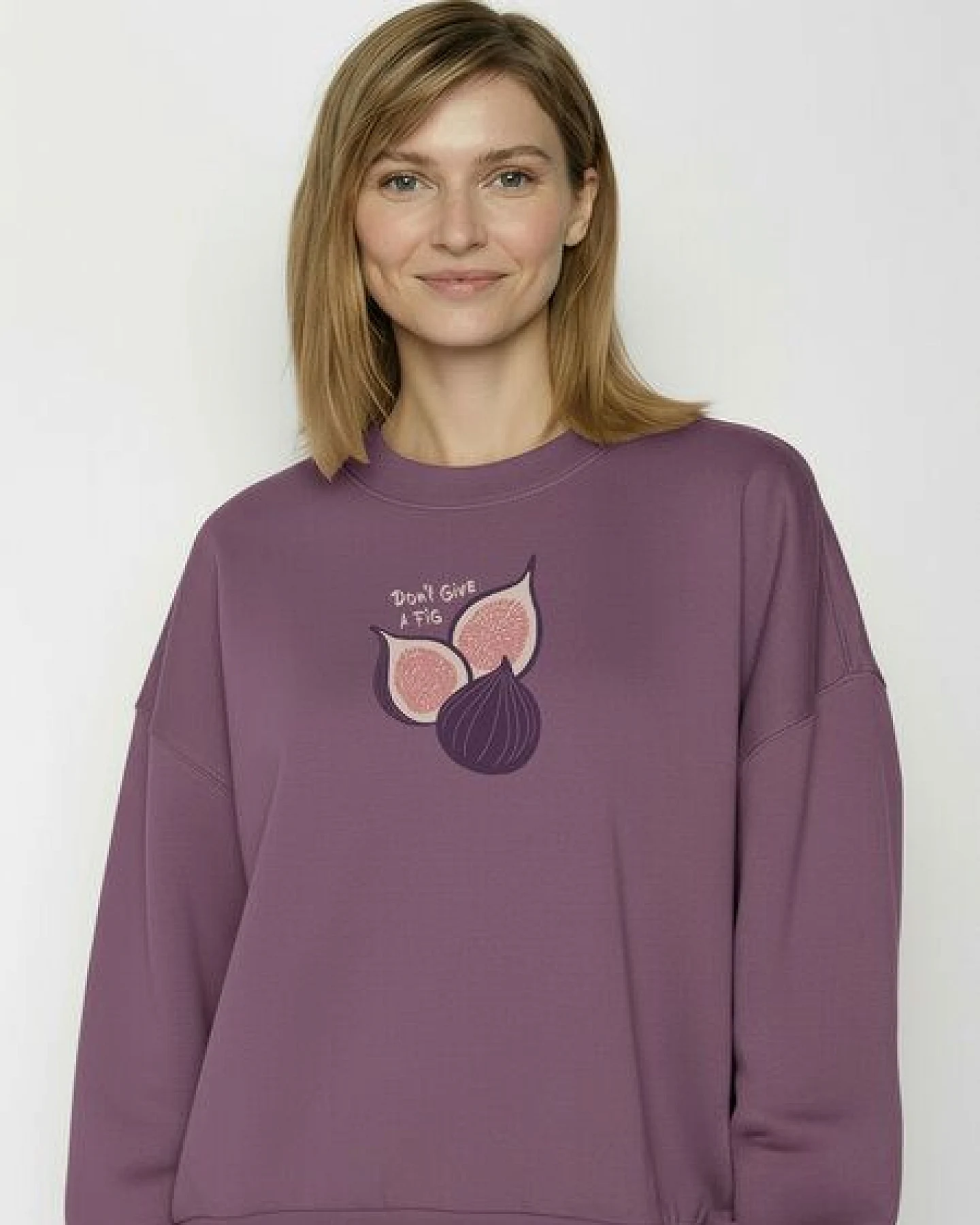 GREENBOMB Fig Core - Lässiges Sweatshirt aus Bio-Baumwolle / hochwertiger Print / GOTS / Fair & Vegan – Ansicht 2