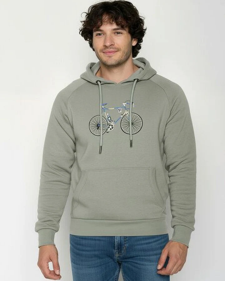 GREENBOMB Knut Simple Trek - Hoodie aus Bio-Baumwolle mit Raglan-Arm / hochwertiger Print / GOTS / Fair & Vegan