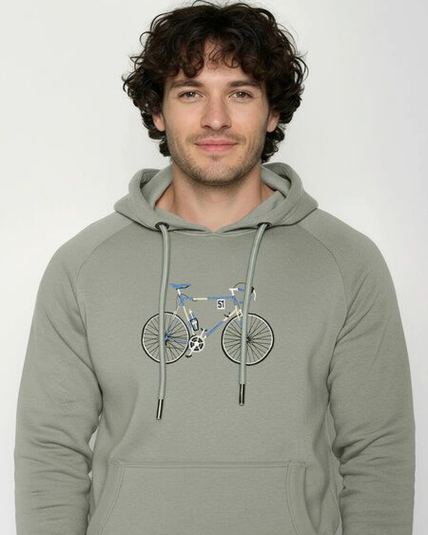 GREENBOMB Knut Simple Trek - Hoodie aus Bio-Baumwolle mit Raglan-Arm / hochwertiger Print / GOTS / Fair & Vegan – Ansicht 2