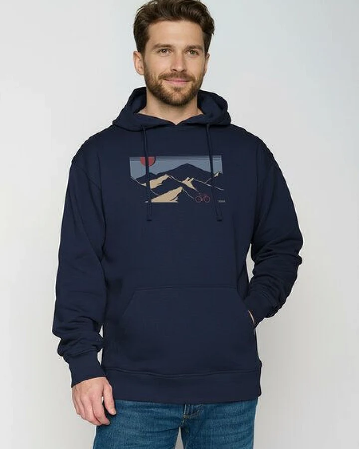 GREENBOMB Mountain Tour Joy - Gemütlicher Hoodie aus Bio-Baumwolle / hochwertiger Print / GOTS / Fair & Vegan