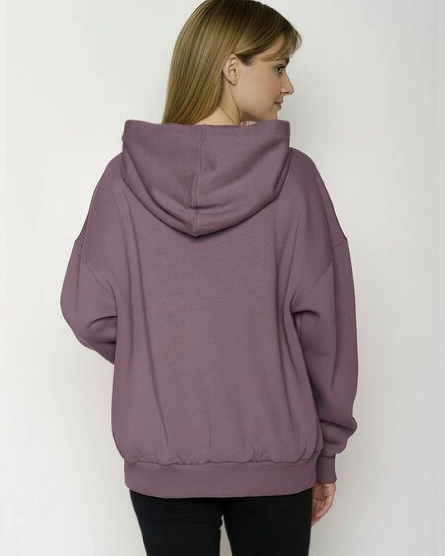GREENBOMB Nature Contours Mello - Lässiger Hoodie aus Bio-Baumwolle / hochwertiger Print / GOTS / Fair & Vegan – Ansicht 4