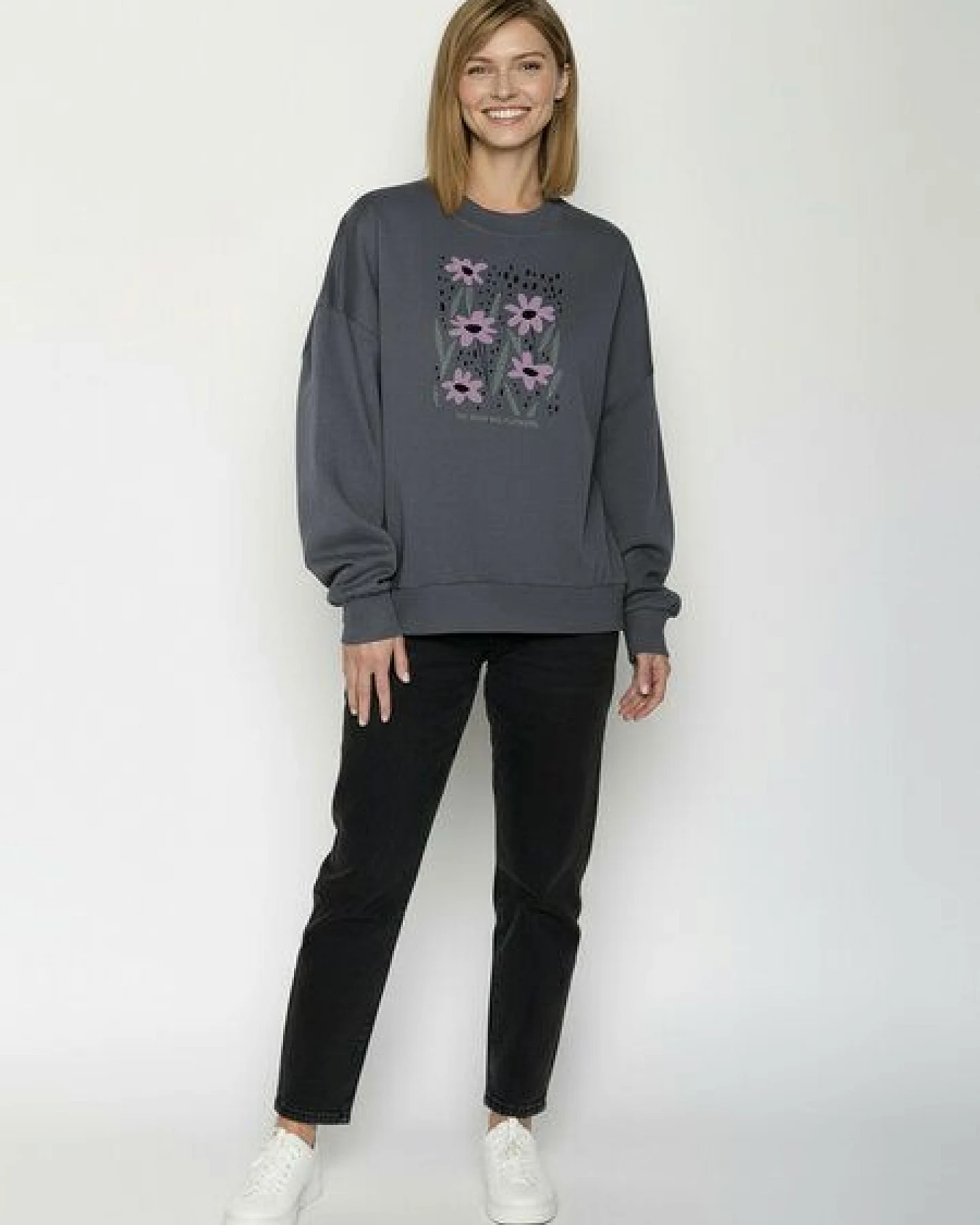 GREENBOMB No Rain Core - Lässiges Sweatshirt aus Bio-Baumwolle / hochwertiger Print / GOTS / Fair & Vegan – Ansicht 3