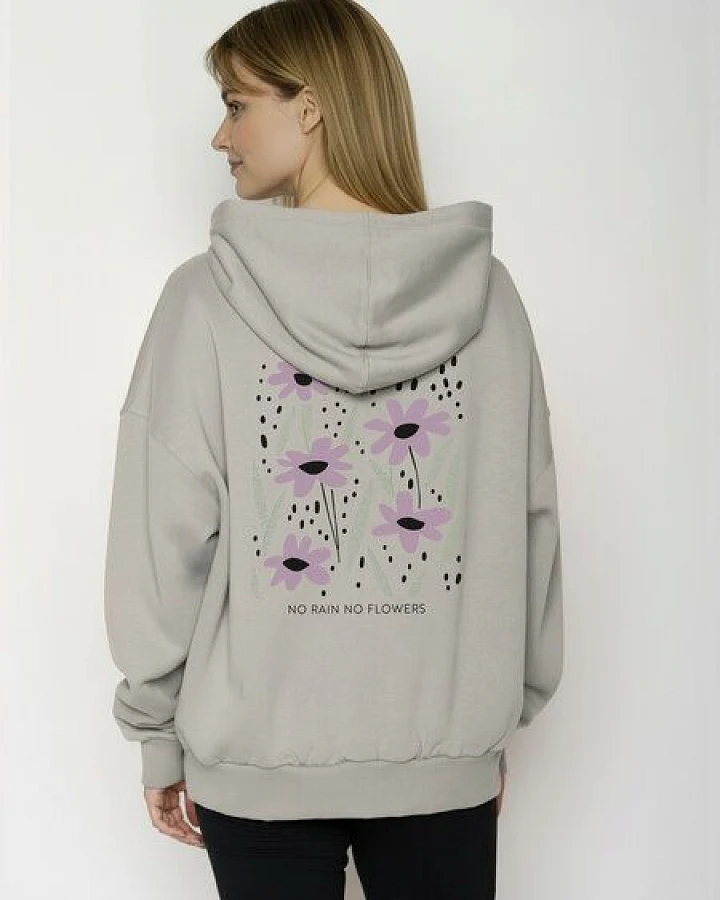 GREENBOMB No Rain Mello - Lässiger Hoodie aus Bio-Baumwolle / hochwertiger Print / GOTS / Fair & Vegan