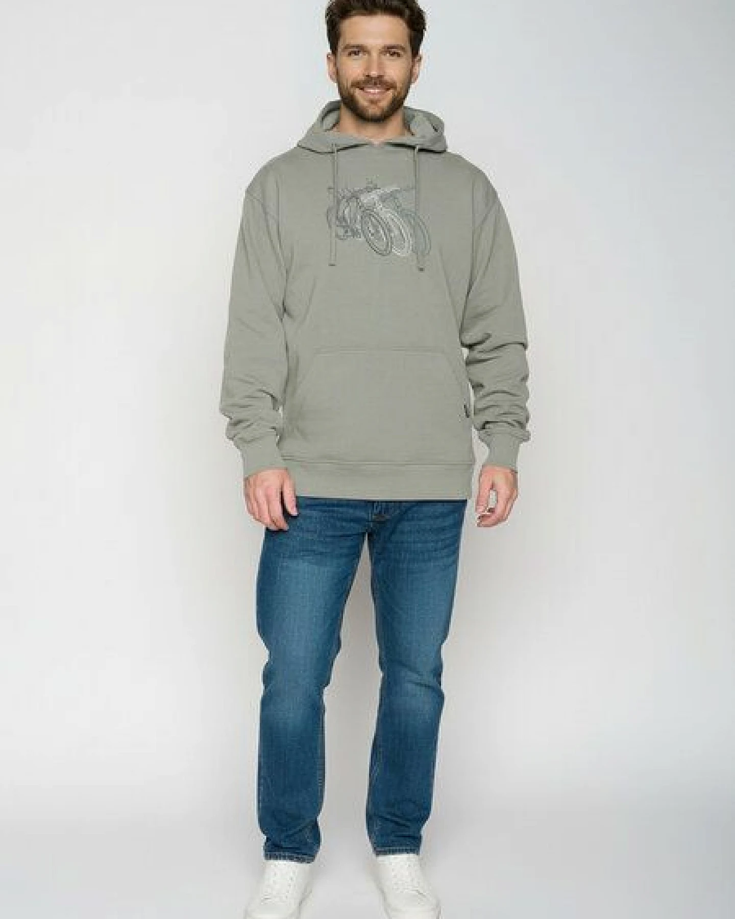 GREENBOMB Race Joy - Gemütlicher Hoodie aus Bio-Baumwolle / hochwertiger Print / GOTS / Fair & Vegan – Ansicht 3