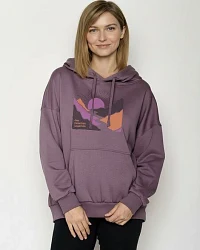 Produktseite: GREENBOMB River Sundown Mello - Lässiger Hoodie aus Bio-Baumwolle / hochwertiger Print / GOTS / Fair & Vegan