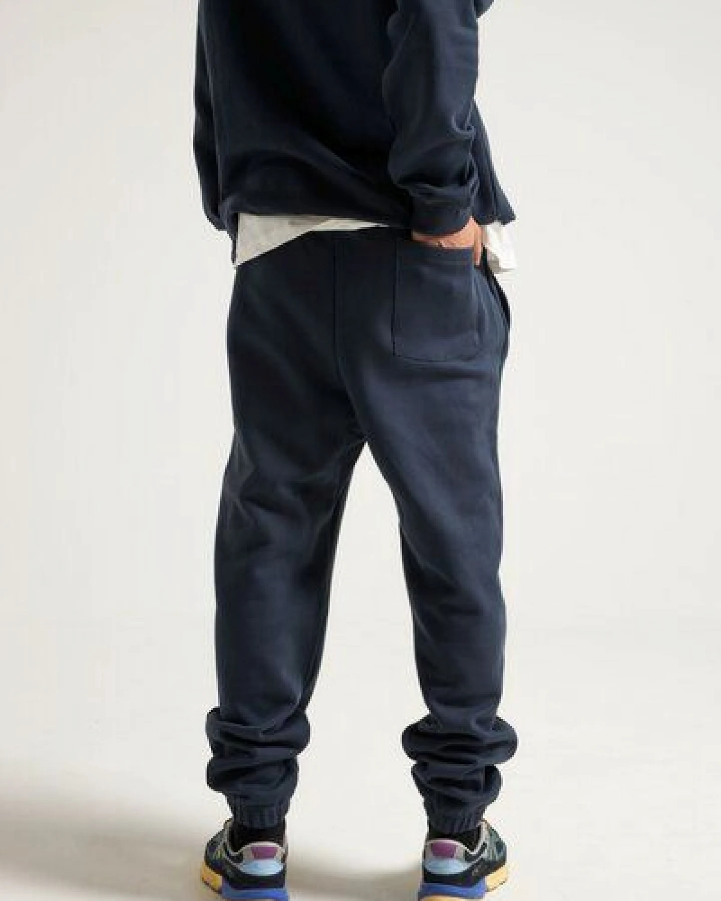 Organic Essential Sweatpants Trendsplant Blue – Ansicht 3