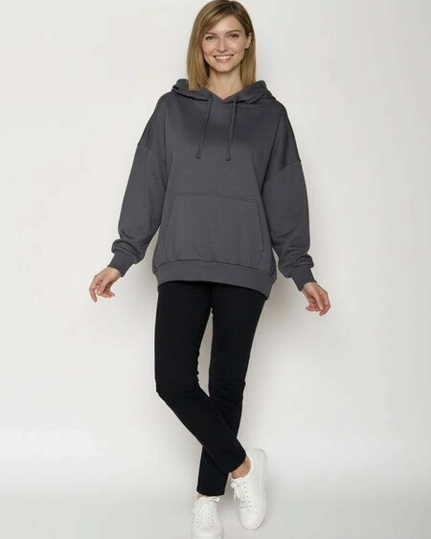 GREENBOMB Basic Mello - Lässiger Hoodie aus Bio-Baumwolle / GOTS / Fair & Vegan – Ansicht 3