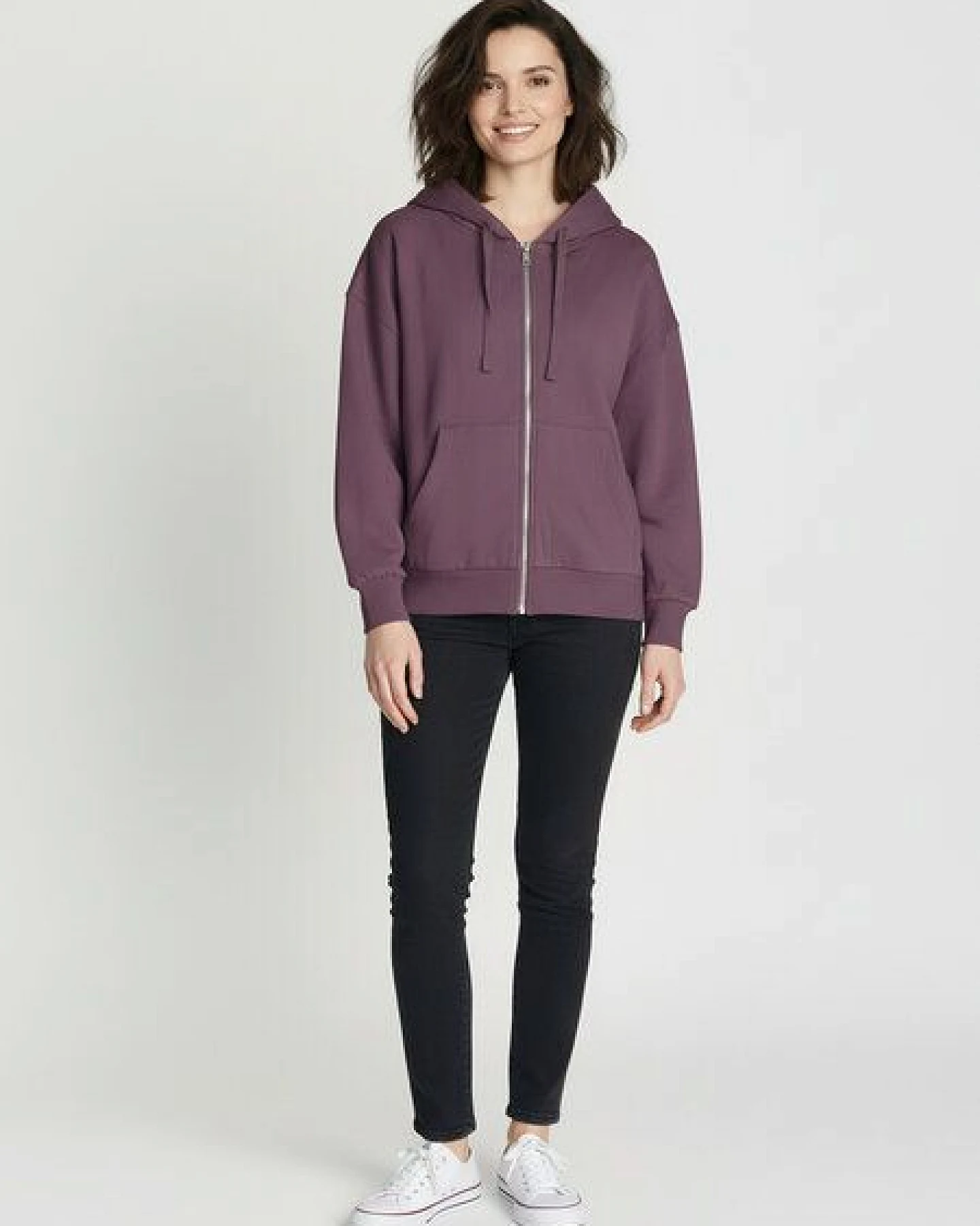 GREENBOMB Basic Vale - Lässige Sweatjacke aus Bio-Baumwolle / GOTS / Fair & Vegan – Ansicht 3