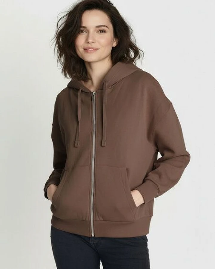 GREENBOMB Basic Vale - Lässige Sweatjacke aus Bio-Baumwolle / GOTS / Fair & Vegan