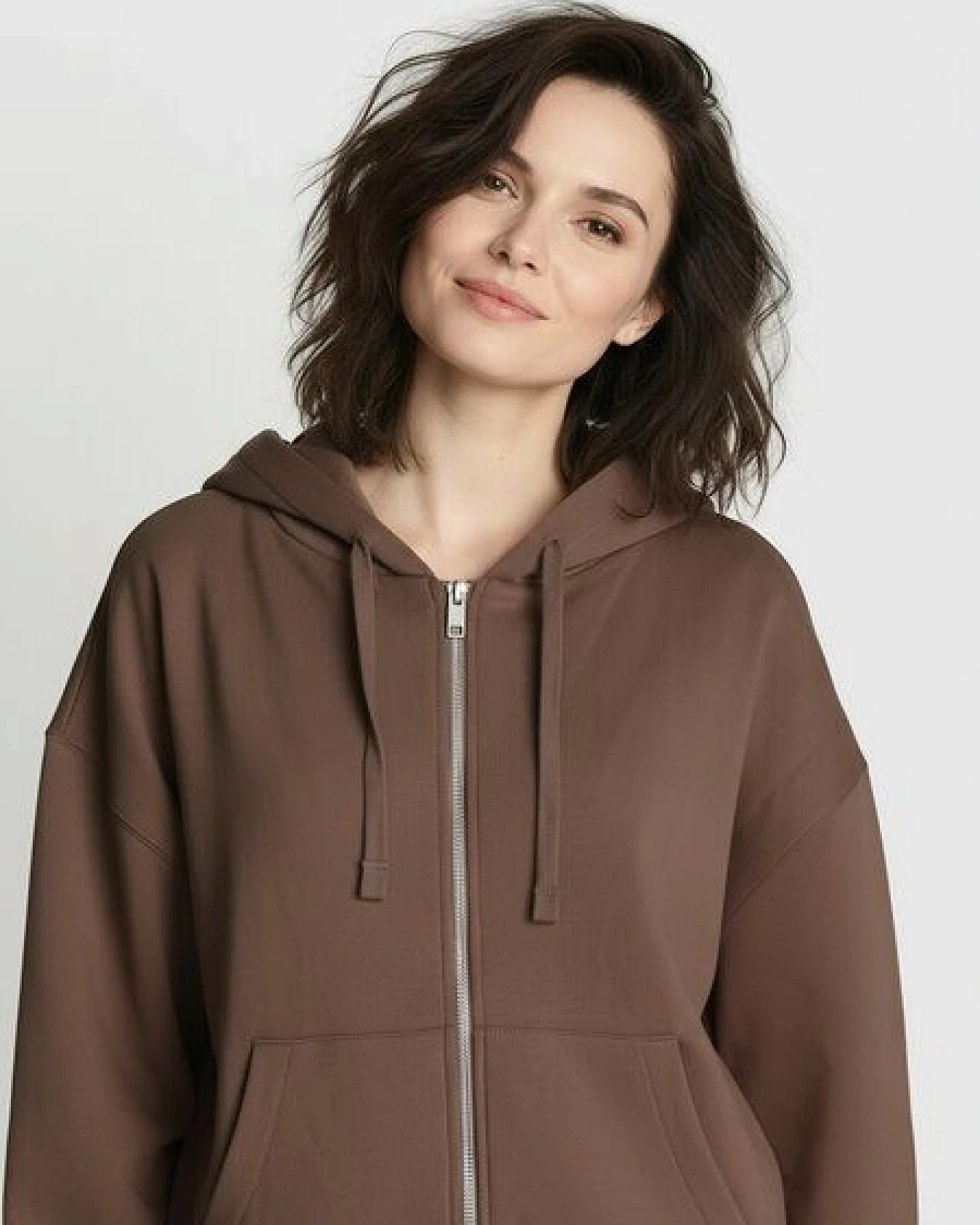 GREENBOMB Basic Vale - Lässige Sweatjacke aus Bio-Baumwolle / GOTS / Fair & Vegan – Ansicht 2