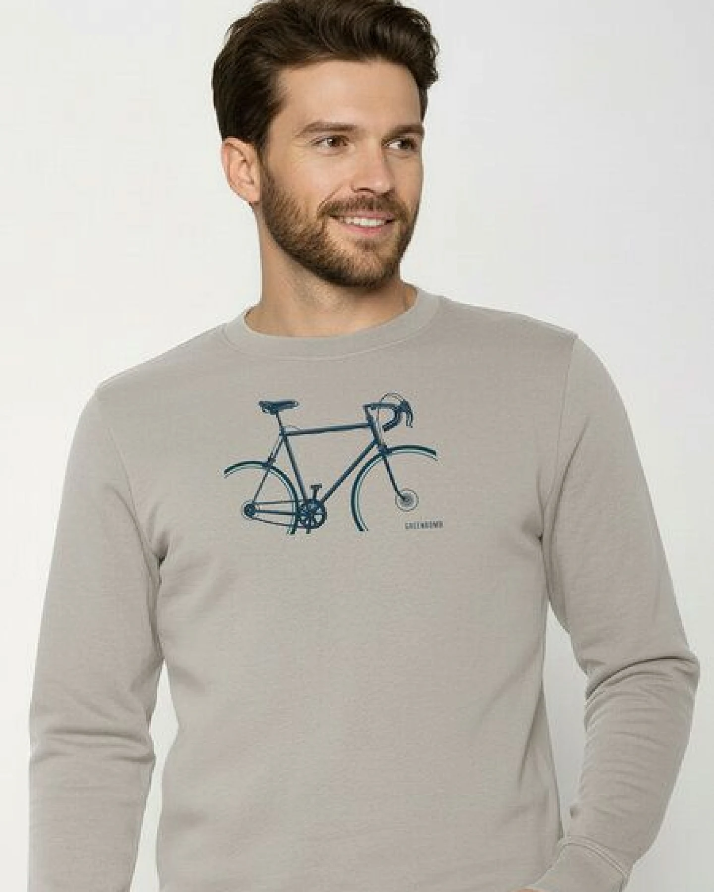 GREENBOMB Bike Crop Wild - Gemütliches Sweatshirt aus Bio-Baumwolle / hochwertiger Print / GOTS / Fair & Vegan – Ansicht 2