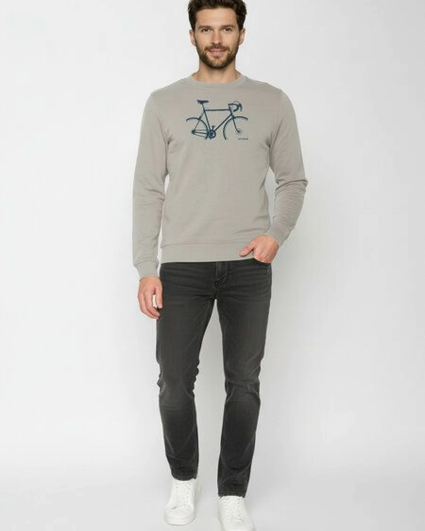 GREENBOMB Bike Crop Wild - Gemütliches Sweatshirt aus Bio-Baumwolle / hochwertiger Print / GOTS / Fair & Vegan – Ansicht 3