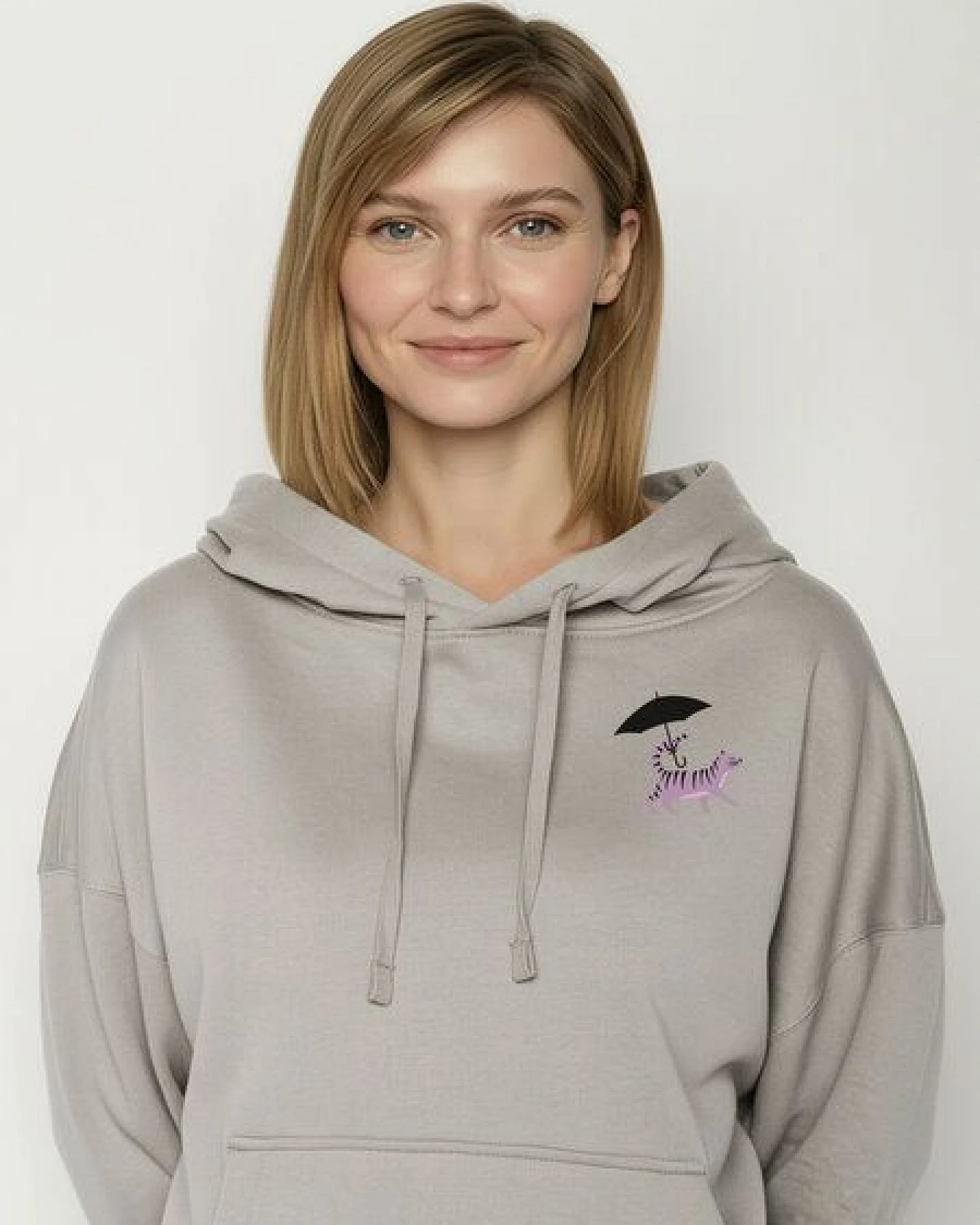GREENBOMB Cat Walk Mello - Lässiger Hoodie aus Bio-Baumwolle / hochwertiger Print / GOTS / Fair & Vegan – Ansicht 2