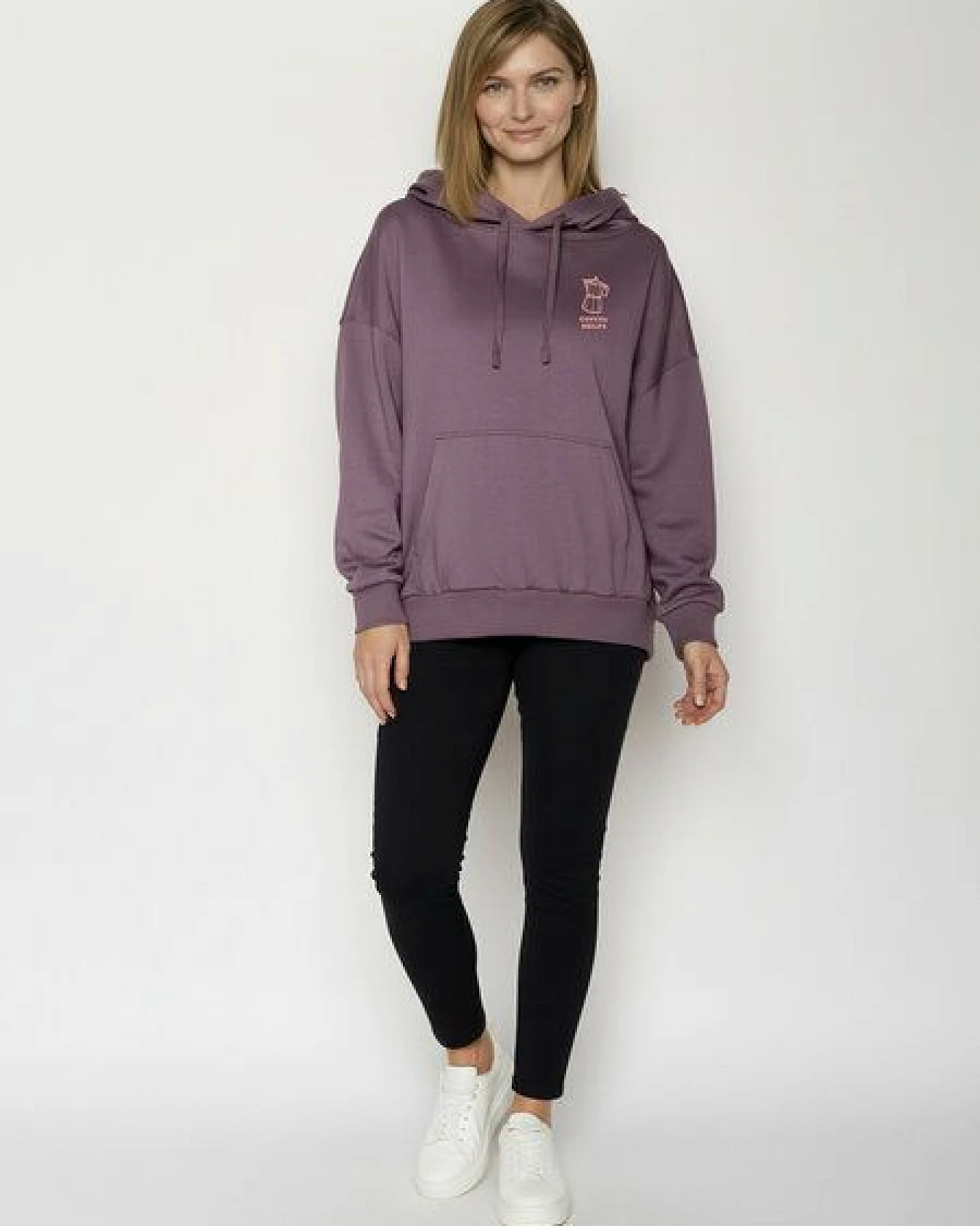 GREENBOMB Espresso Mello - Lässiger Hoodie aus Bio-Baumwolle / hochwertiger Print / GOTS / Fair & Vegan – Ansicht 4