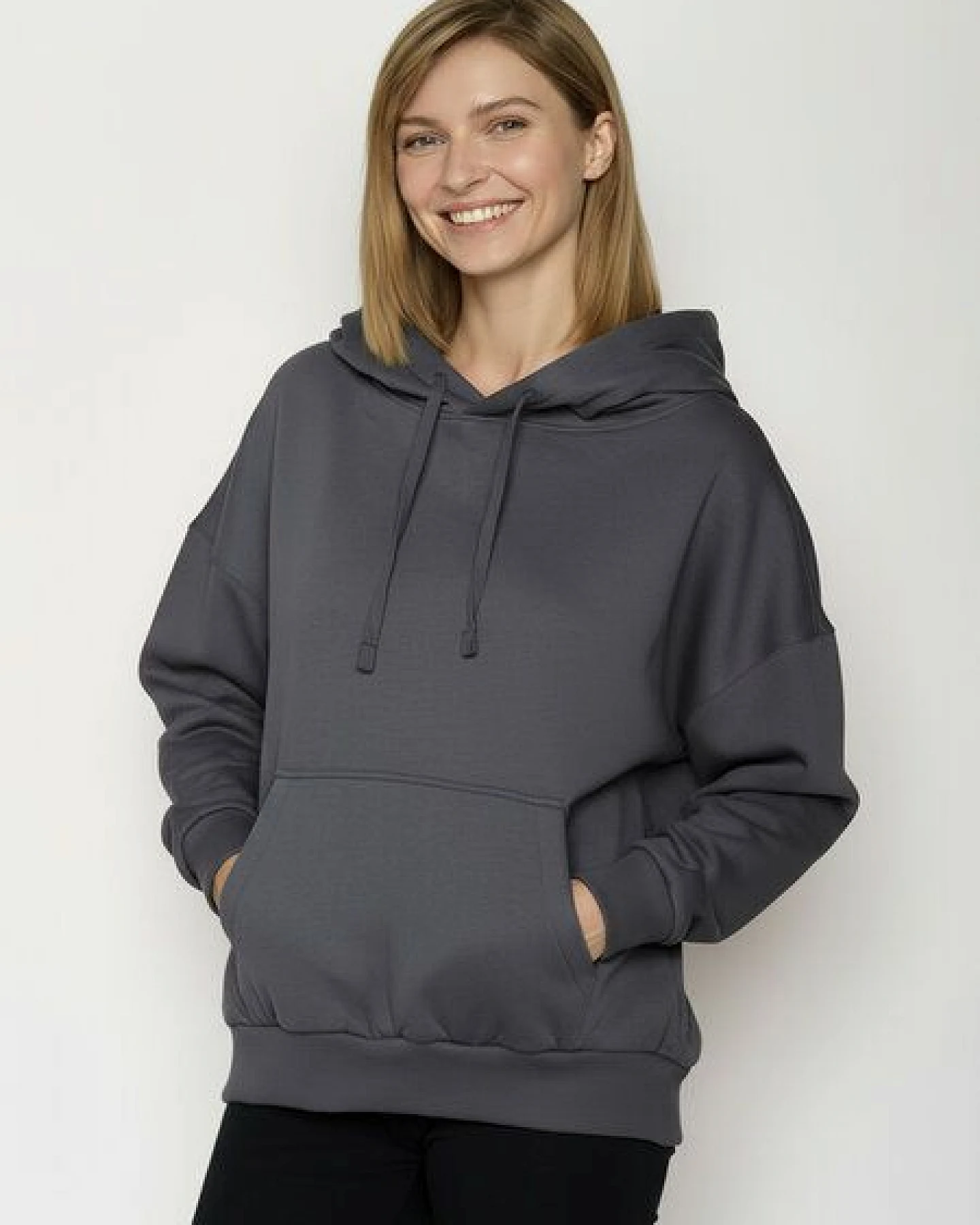 GREENBOMB Plants n Leaves Mello - Lässiger Hoodie aus Bio-Baumwolle / hochwertiger Print / GOTS / Fair & Vegan – Ansicht 2