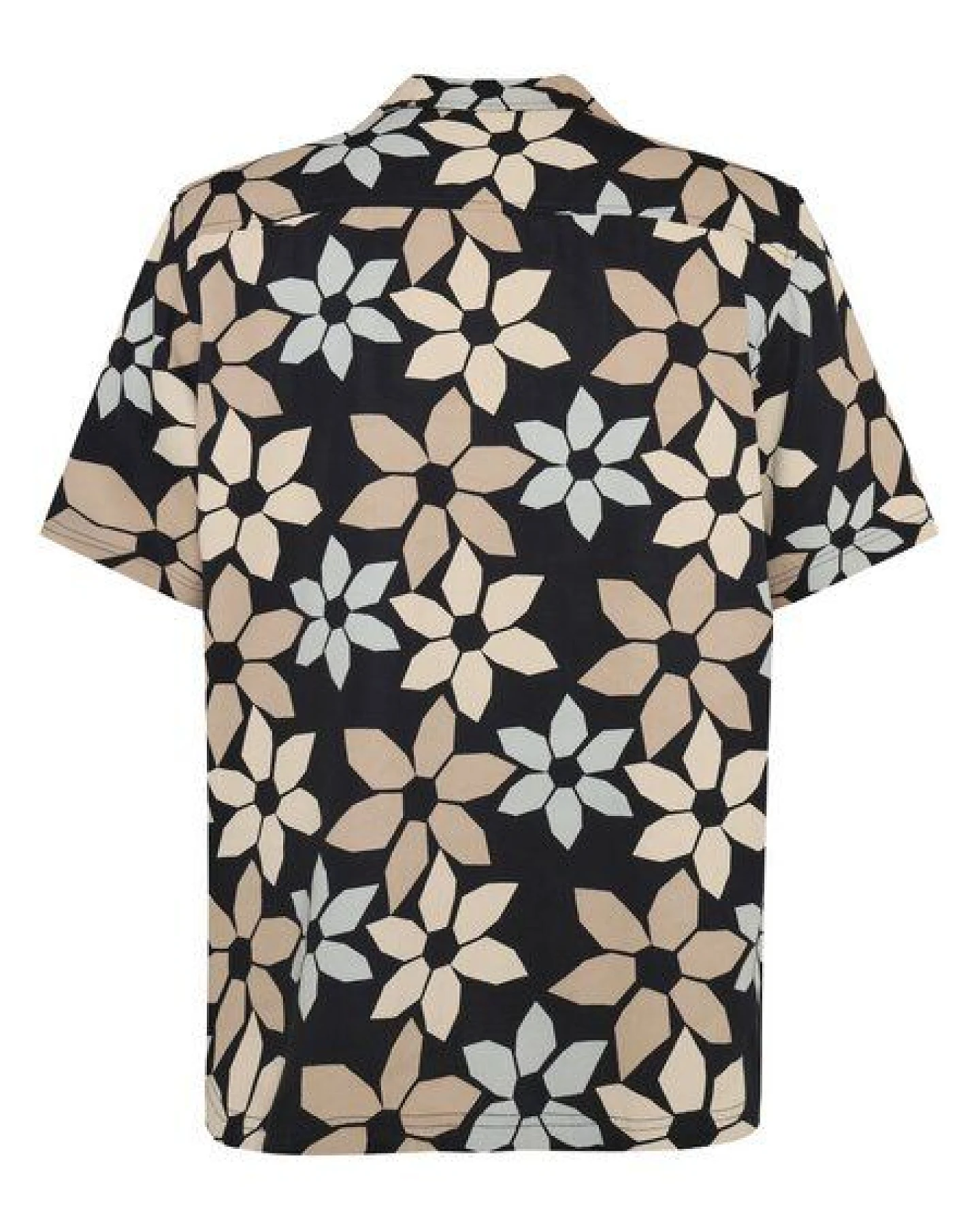 KnowledgeCotton Apparel Kurzärmeliges Hemd mit Blumenprint aus Tencel – Ansicht 3