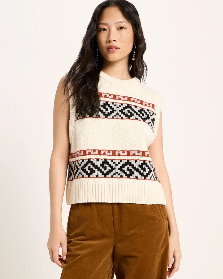 Jacquard Pullunder (GOTS)