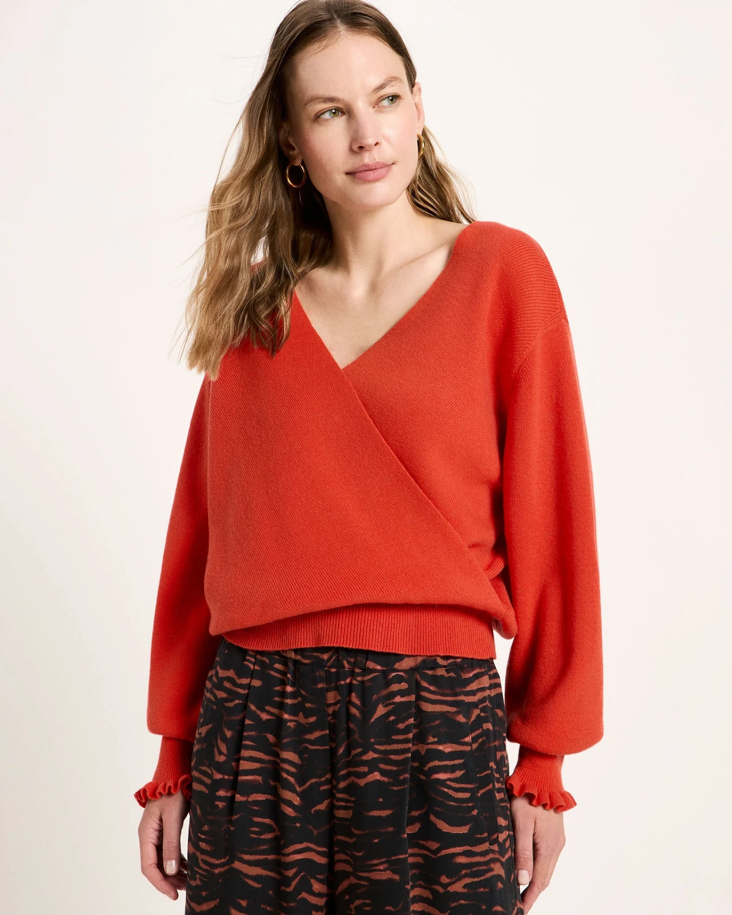 Pullover in Wickeloptik – Ansicht 3