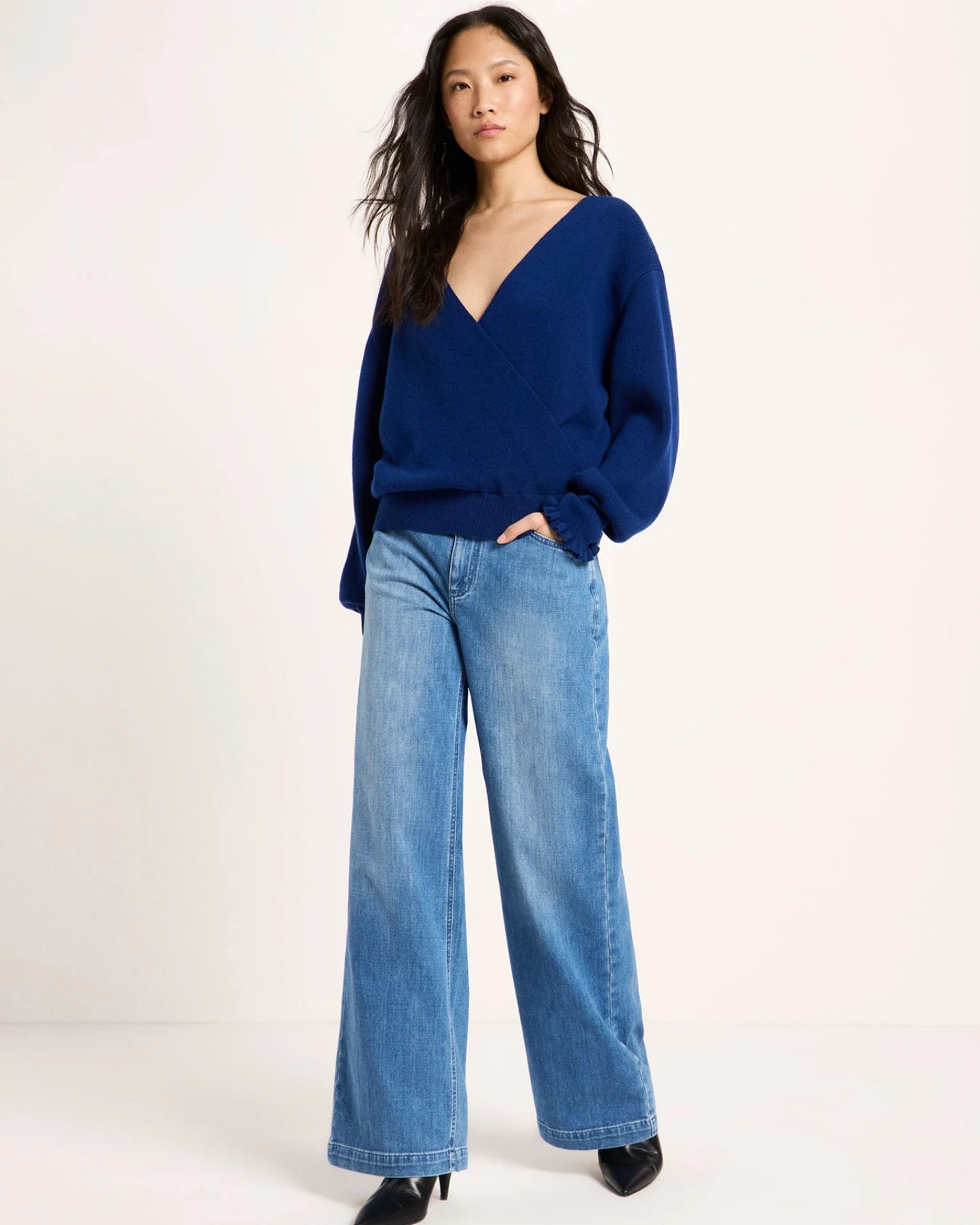 Pullover in Wickeloptik – Ansicht 2