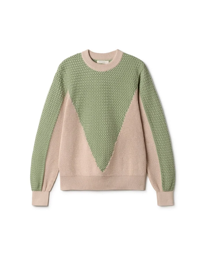 TWOTHIRDS Damen vegan Pullover Marshall Jade Shell