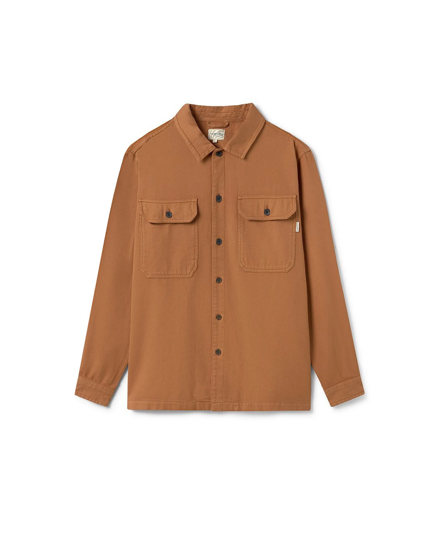 TWOTHIRDS Herren vegan Overshirt Lindhard Camel Toast – Ansicht 2