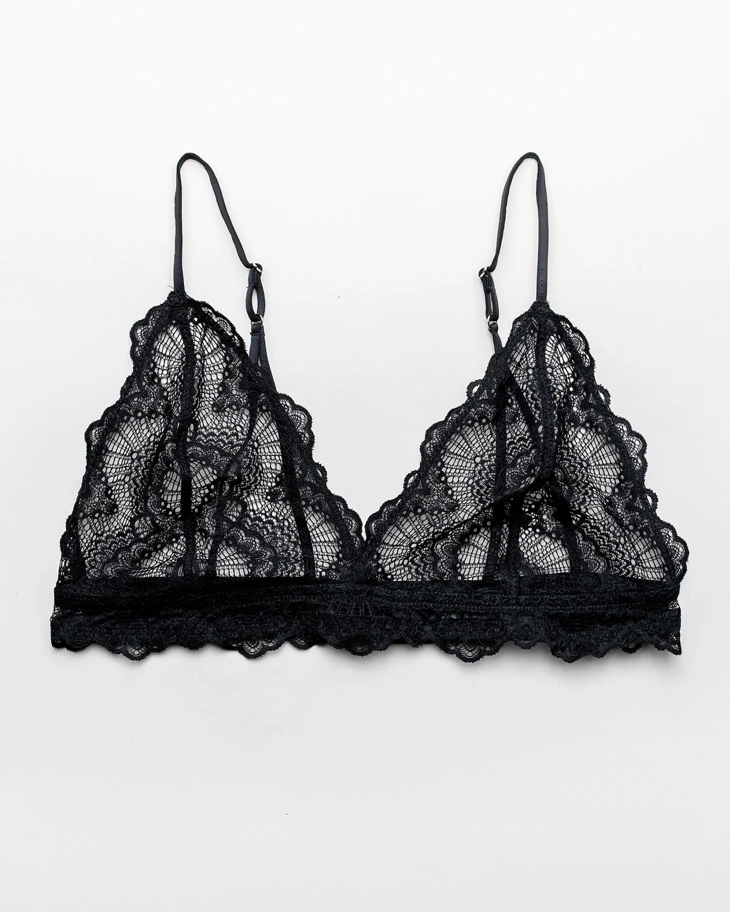 Understatement Damen vegan Triangel-Bralette Schwarz – Ansicht 2