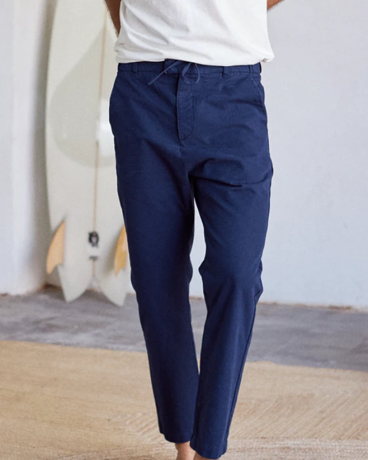 TWOTHIRDS Herren vegan Chinos Tuvalu Navy