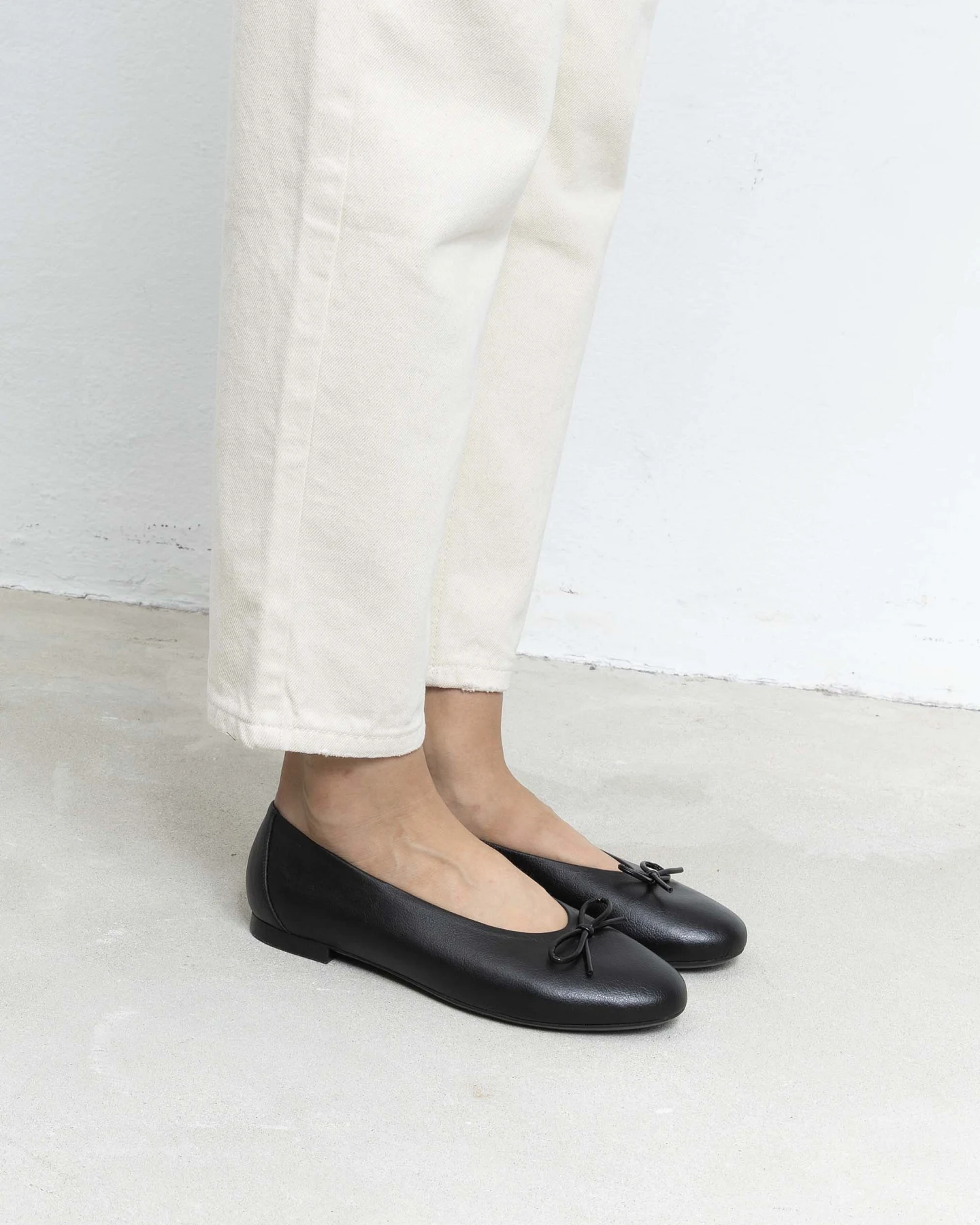 BOHEMA Damen vegan Ballet Flats Mossy Schwarz – Ansicht 2