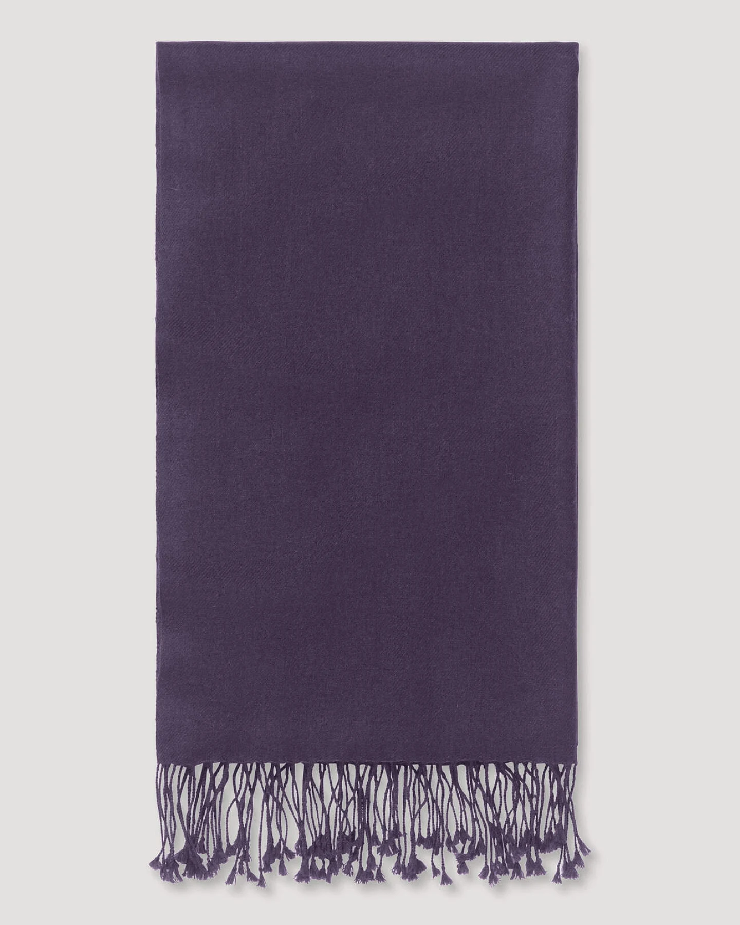 hessnatur Damen Schal aus Cashmere mit Schurwolle - lila - Größe 60x200 cm – Ansicht 2