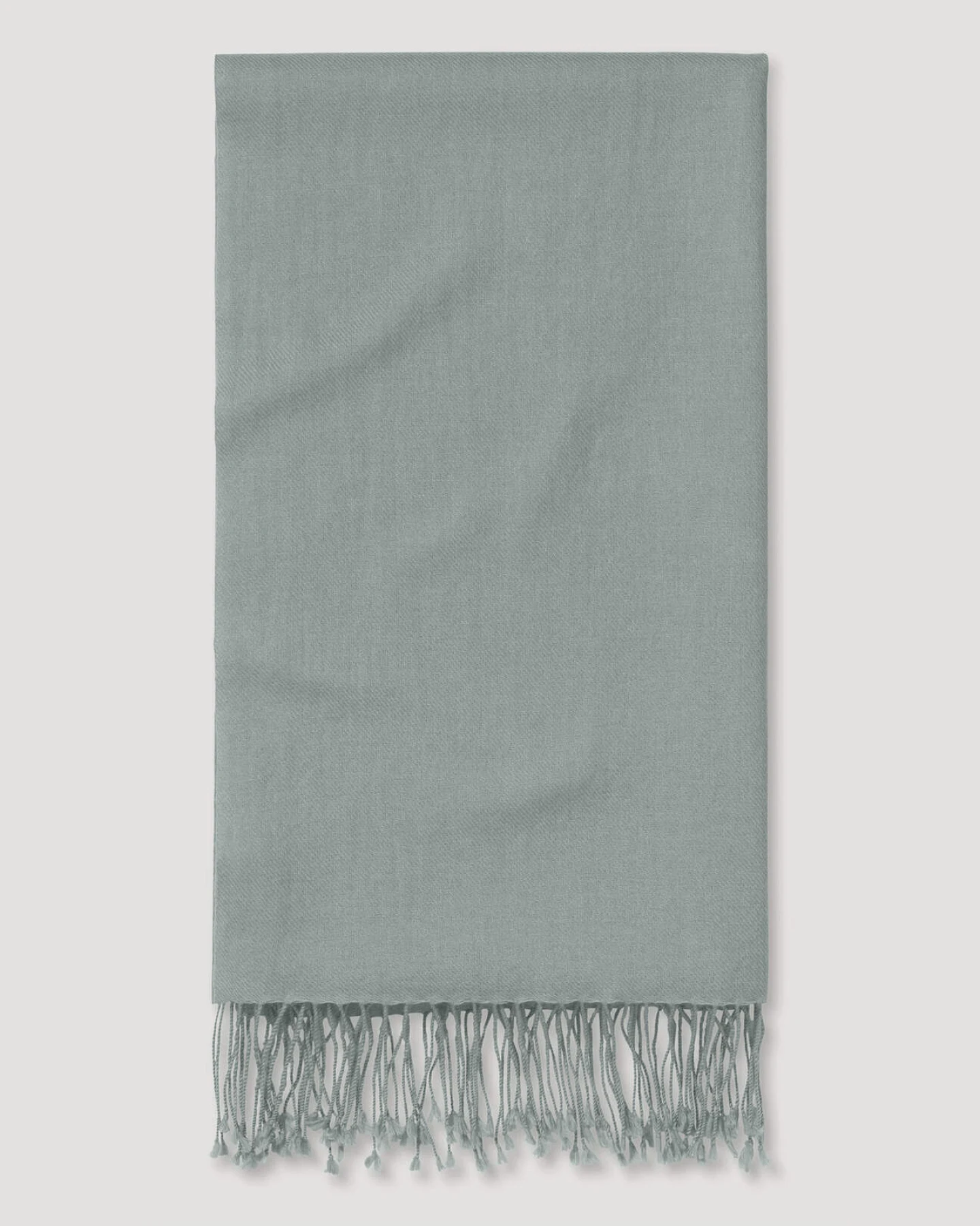 hessnatur Damen Schal aus Cashmere mit Schurwolle - blau - Größe 60x200 cm – Ansicht 2