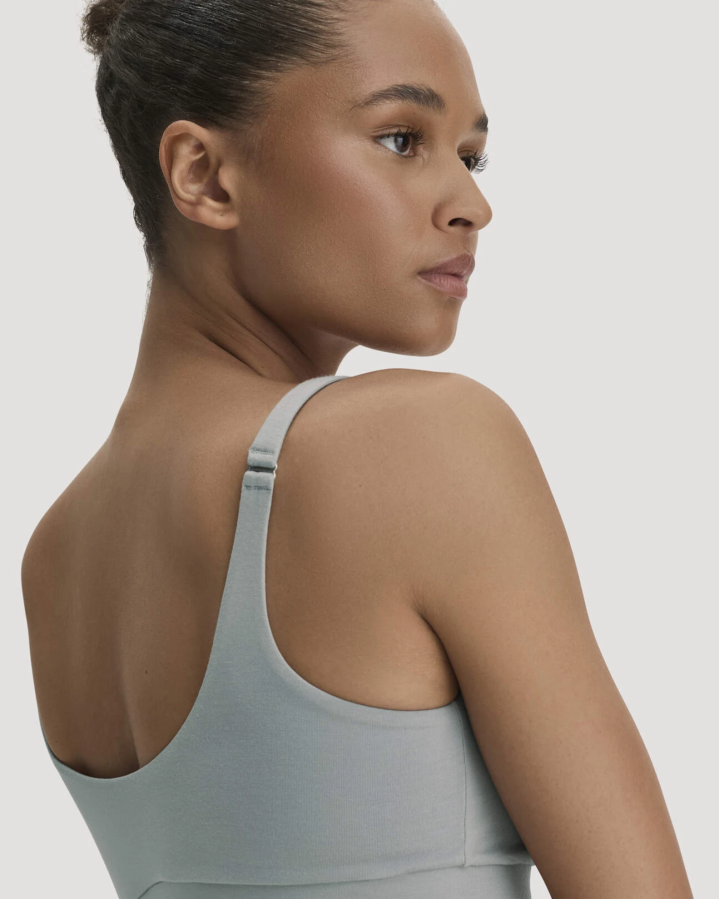 hessnatur Damen Bustier PURE SENSE aus TENCEL™ Modal - blau - Größe 44 – Ansicht 3