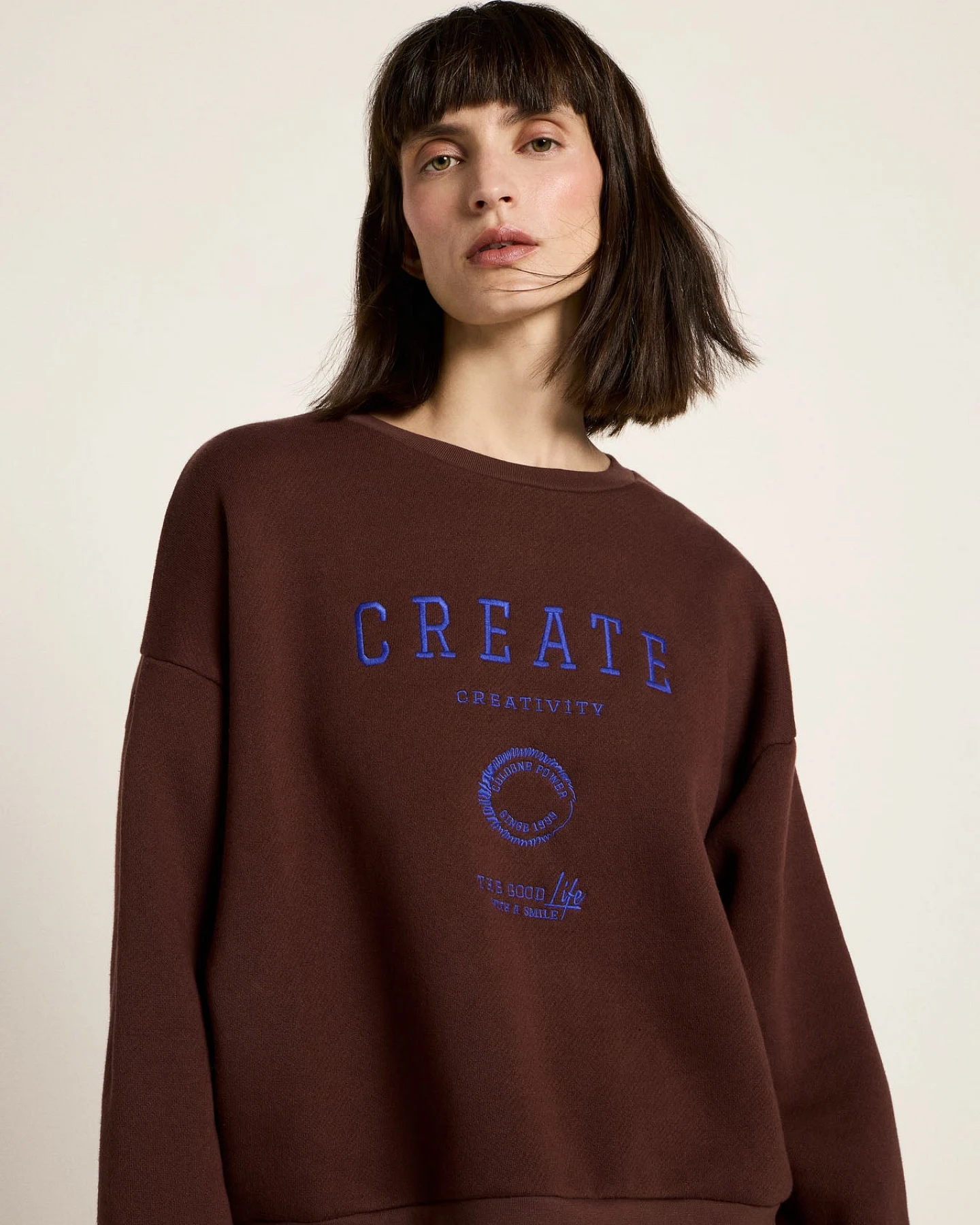 Statementsweatshirt (GOTS) – Ansicht 2