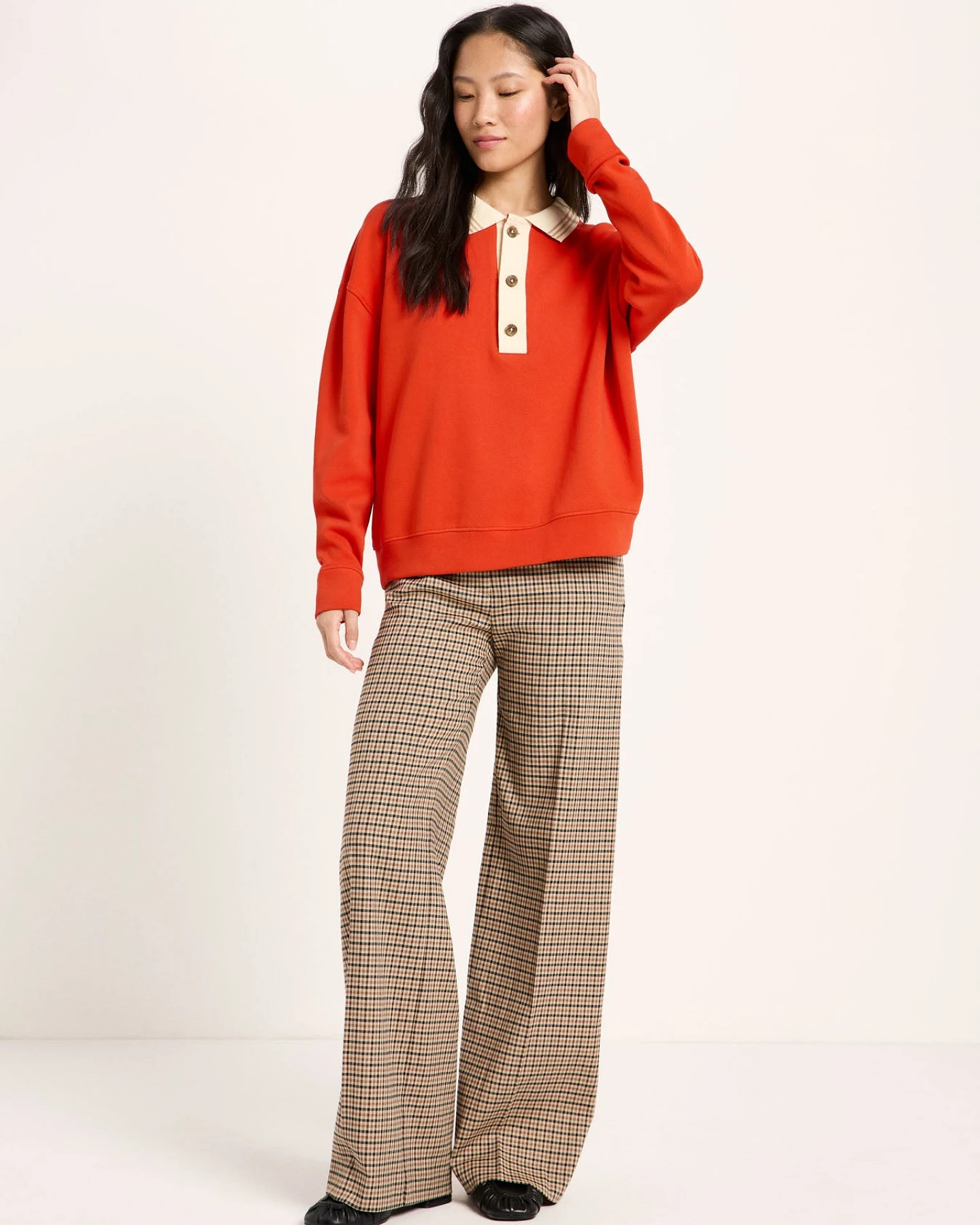 Sweatshirt mit Polokragen (OCS) – Ansicht 2