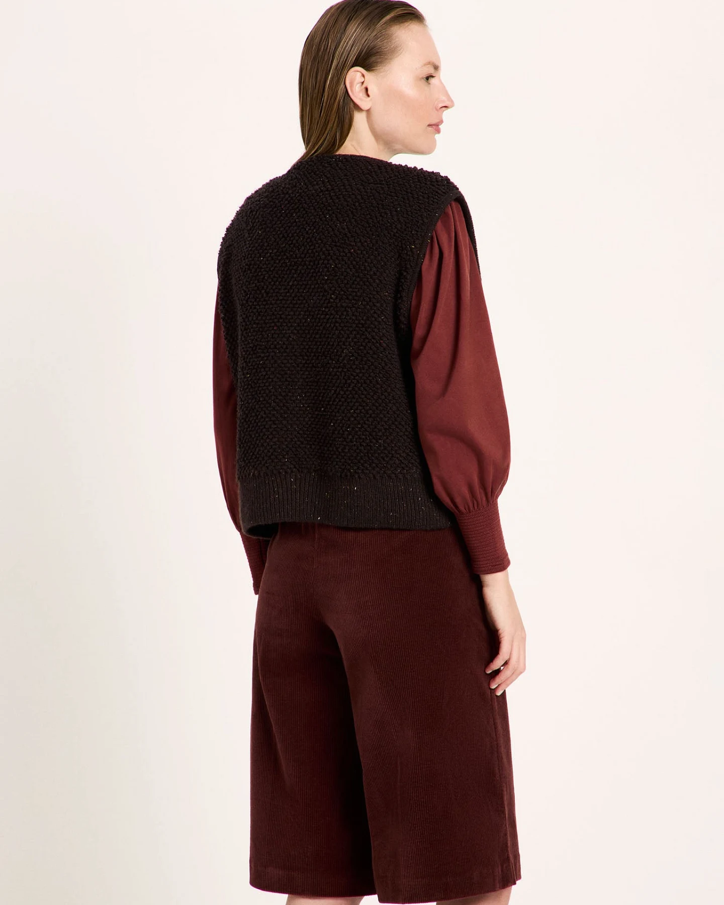 Bouclé Strickweste (GOTS) – Ansicht 4