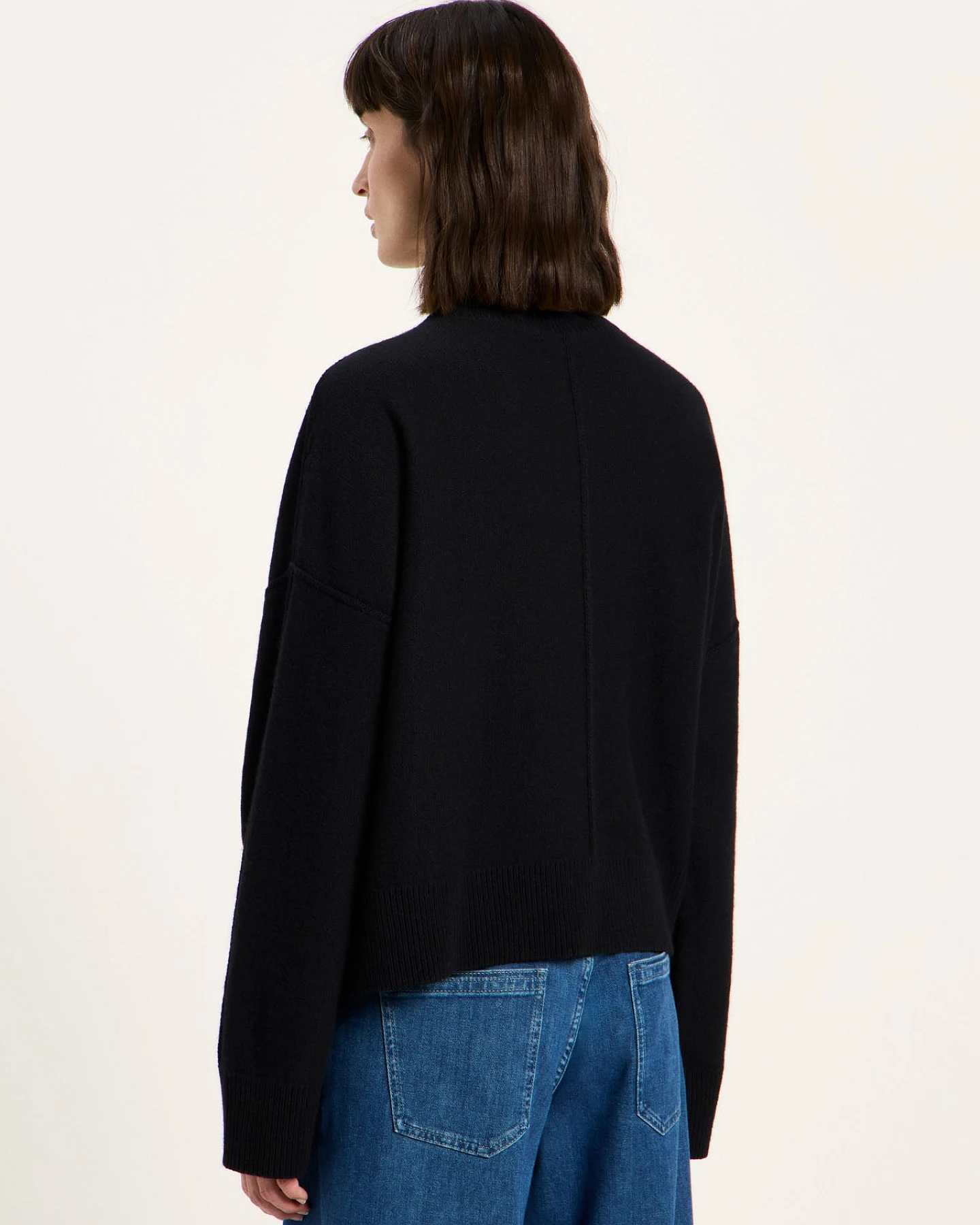 Oversized Rundhalspullover (GOTS) – Ansicht 4